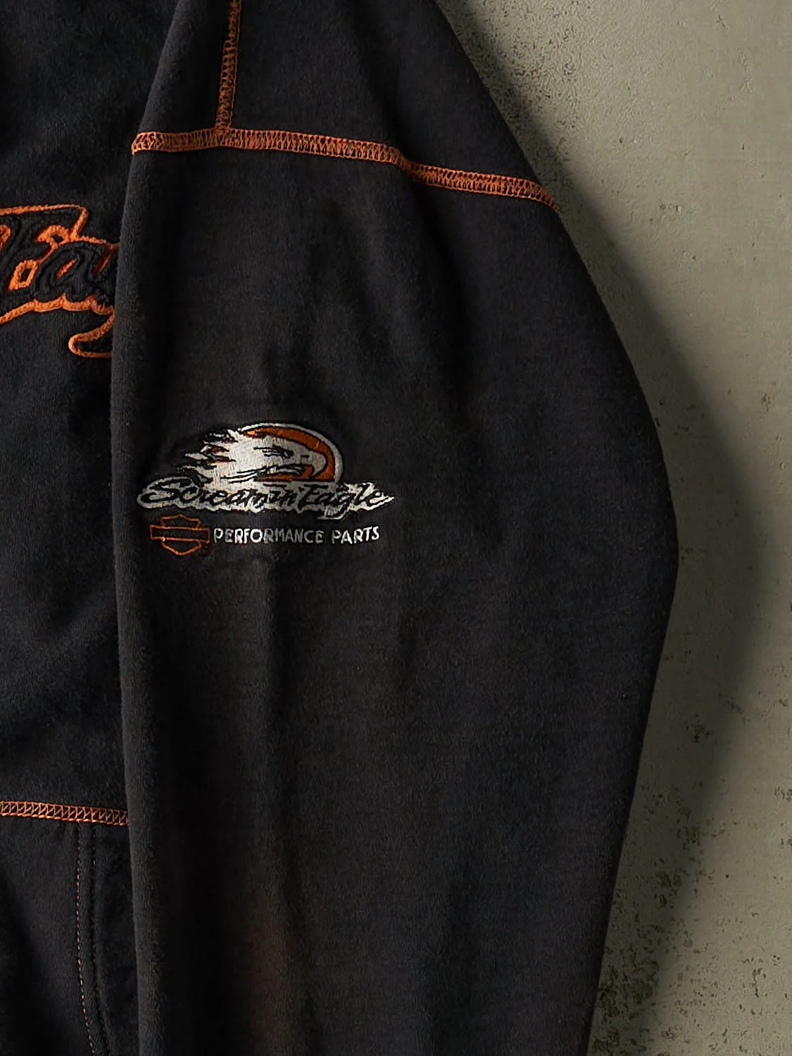 Vintage Y2K Black Harley Davidson Screamin' Eagle Crewneck (L) - Image 4
