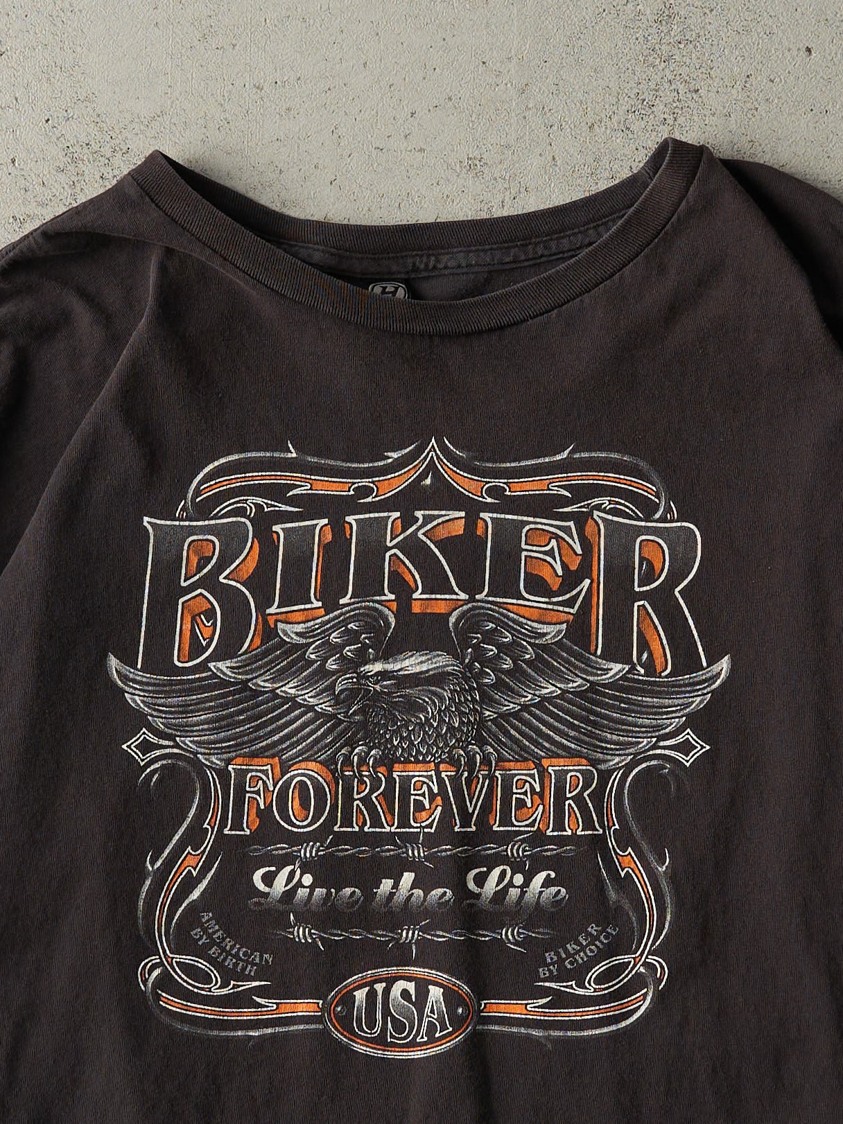 Vintage Y2K Black Hudson Leather Biker Forever Tee (XXL) - Image 3
