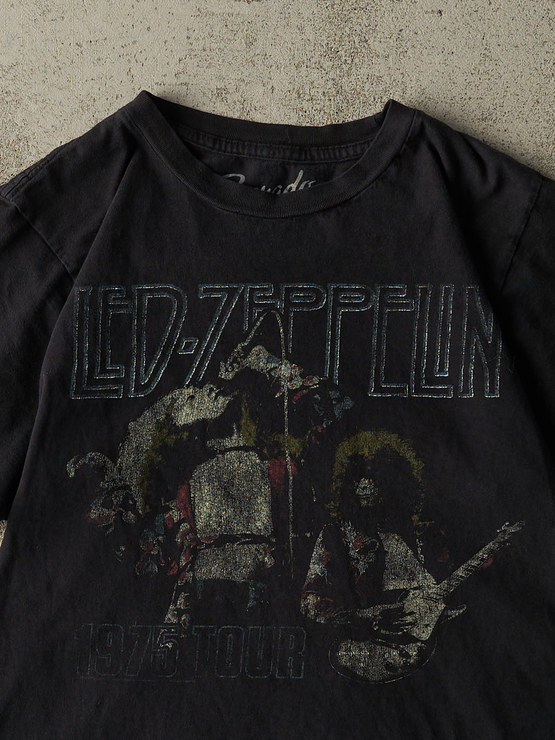 Vintage Y2K Black Led Zeppelin Tee (S/M) - Image 2
