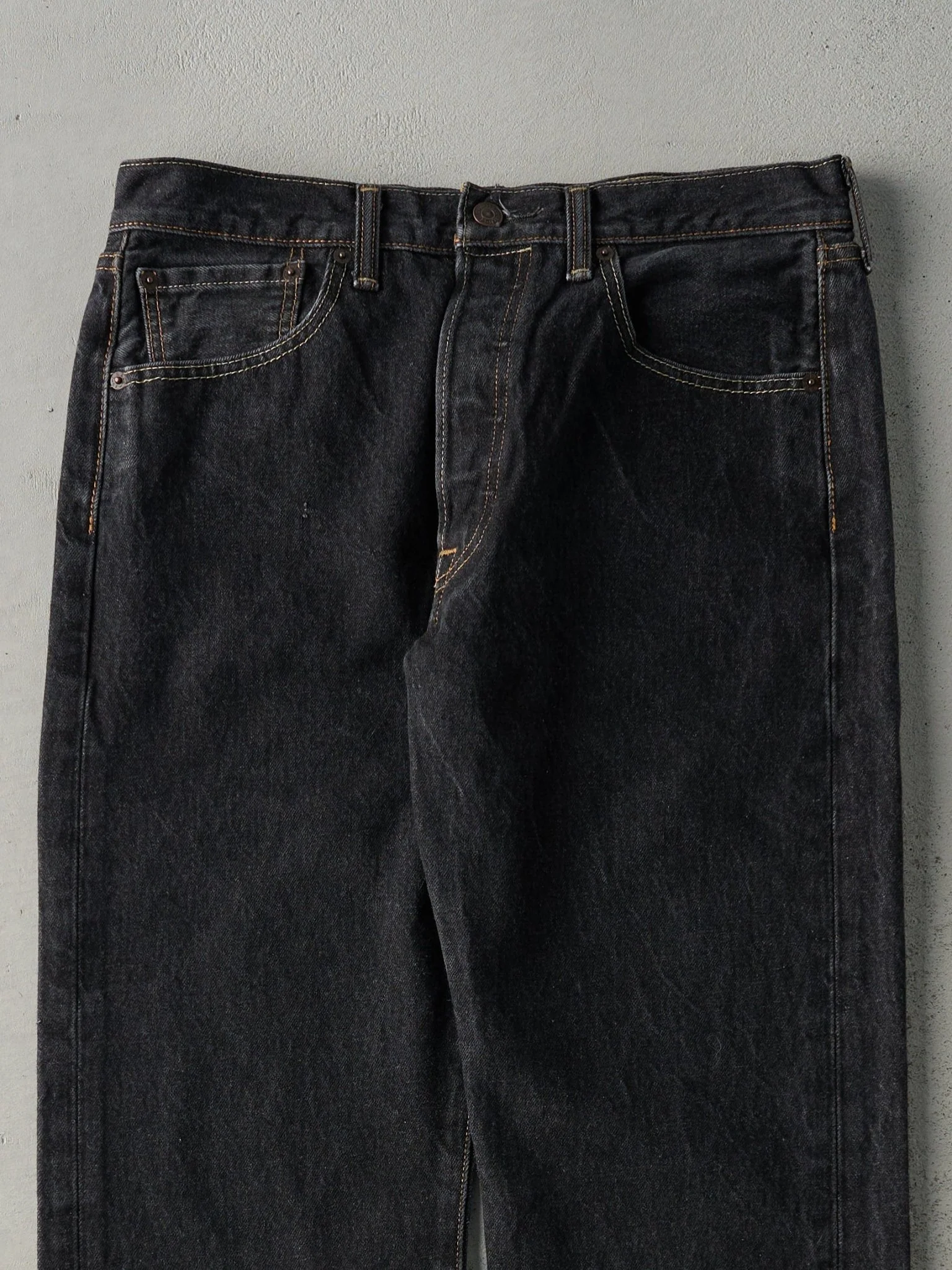Vintage Y2K Black Levi's 501 Denim Pants (31x28.5) - Image 3