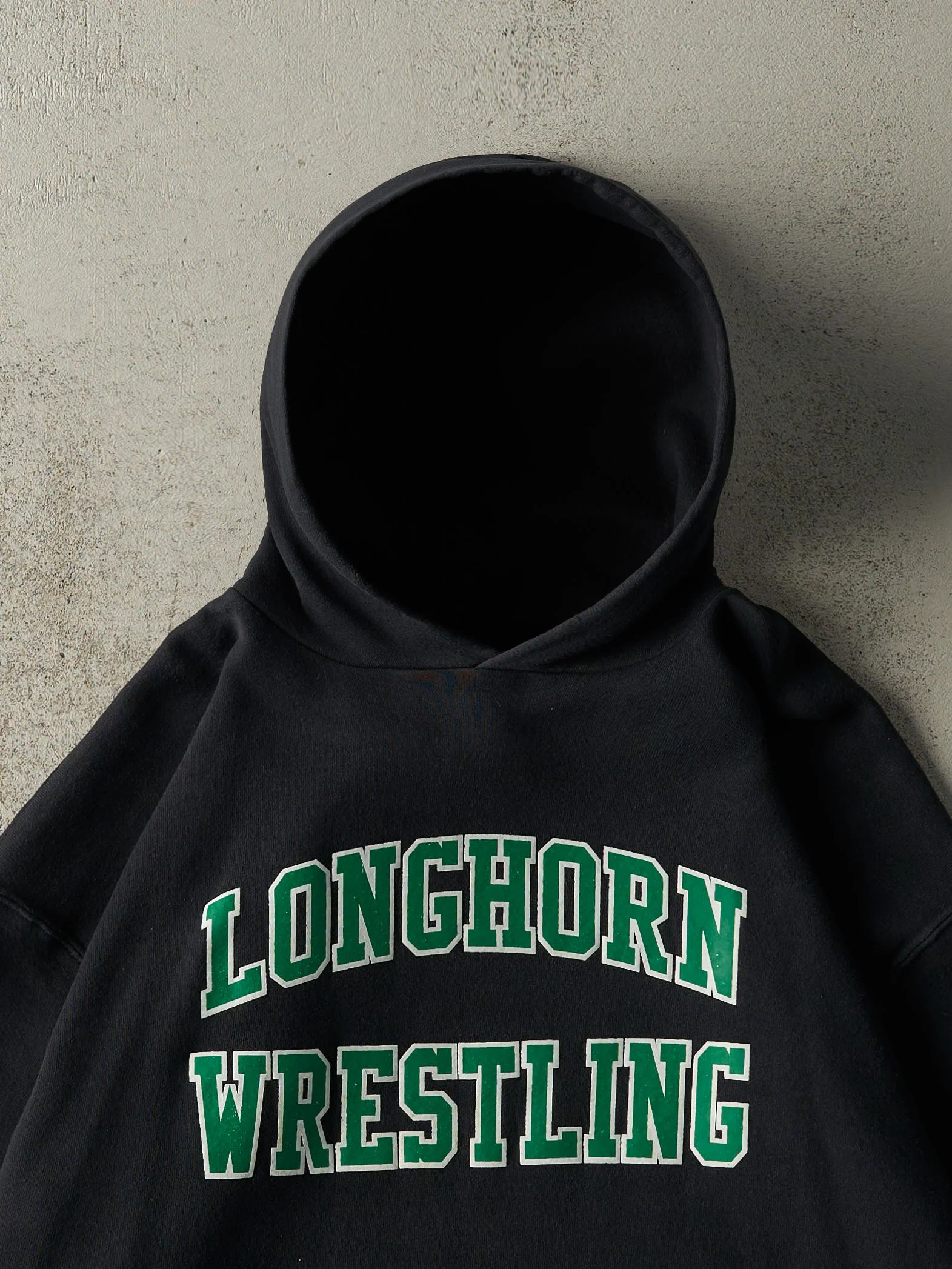 Vintage Y2K Black Longhorn Wrestling Russell Athletic Hoodie (L) - Image 2