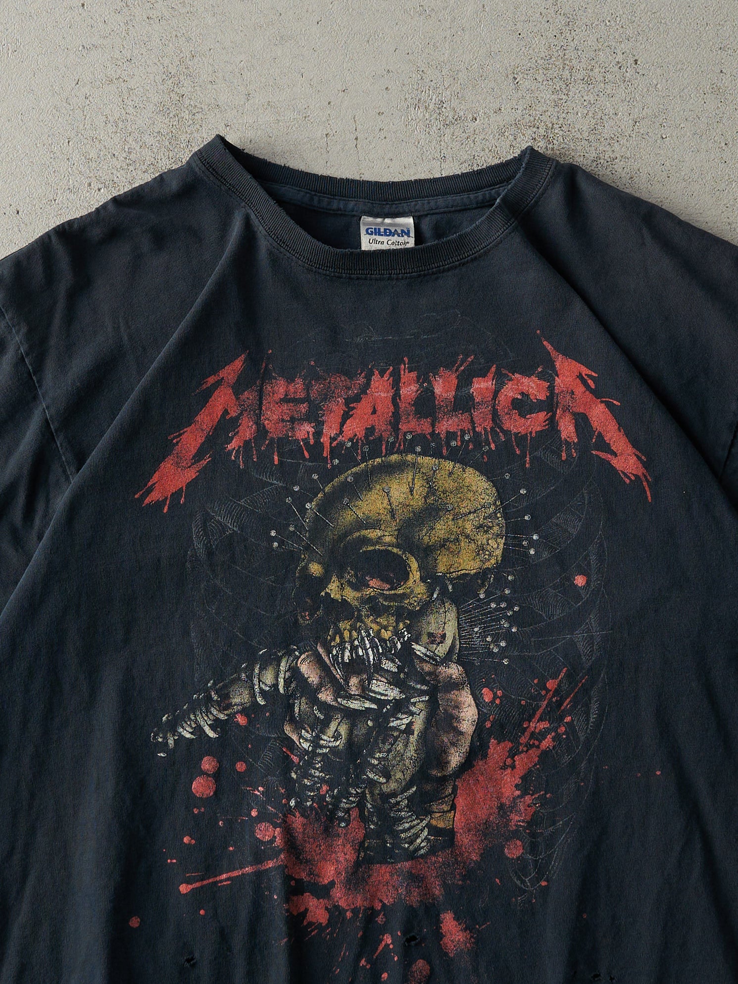 Vintage Y2K Black Metallica Band Tee (M) - Image 2