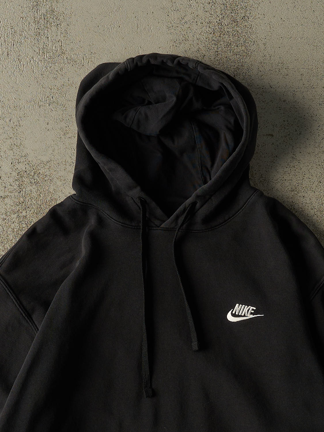 Vintage Y2K Black Nike Embroidered Hoodie (L) - Image 2