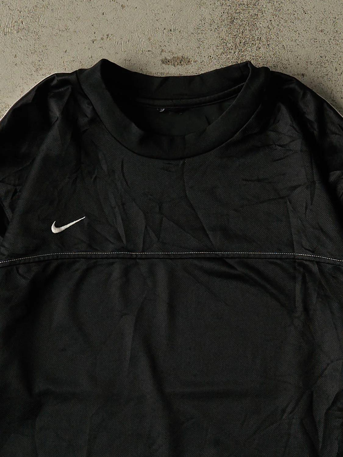 Vintage Y2K Black Nike Soccer Jersey (L/XL) - Image 2