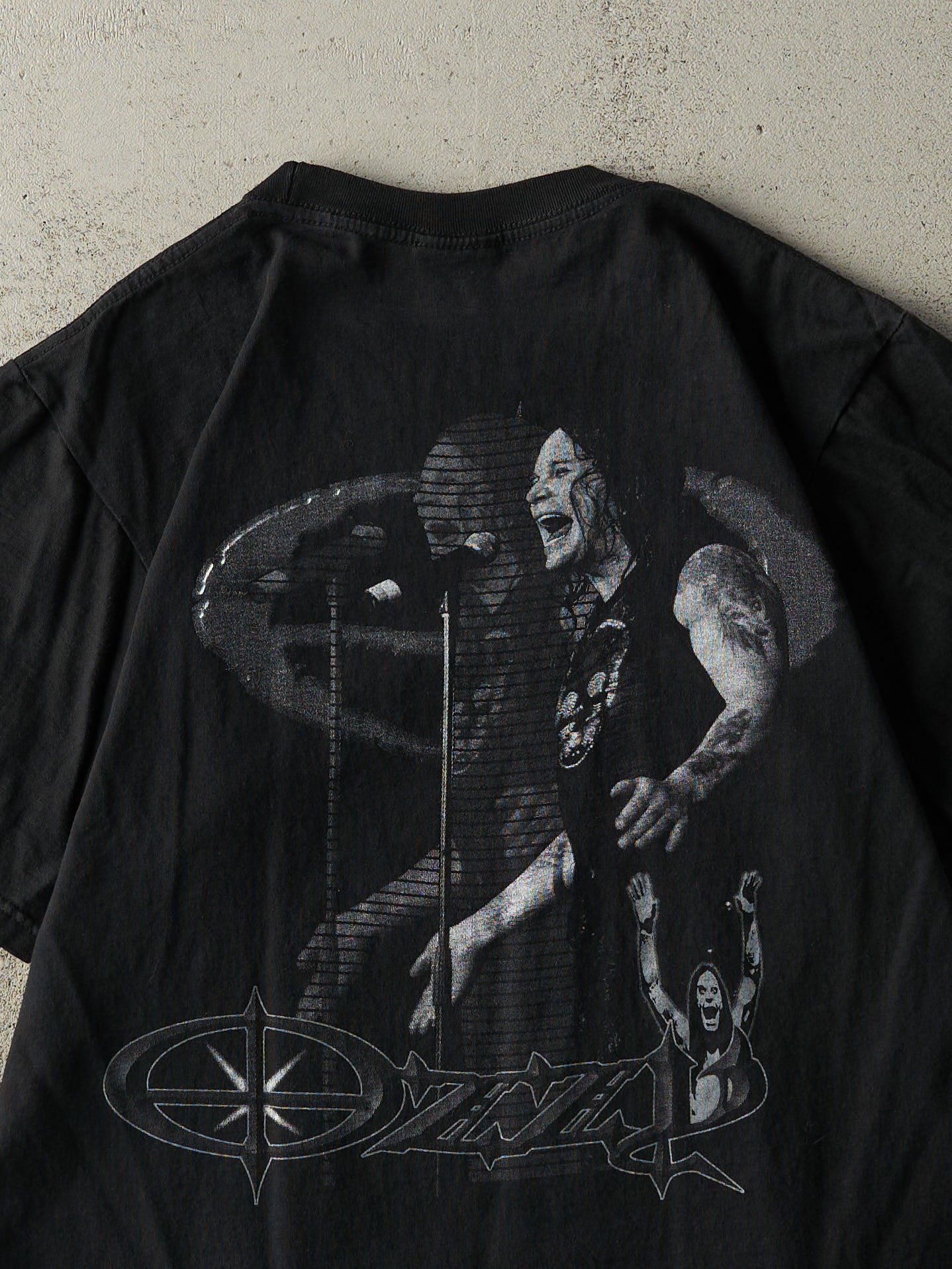 Vintage Y2K Black Ozzy Osbourne Bootleg Tee (M) - Image 4