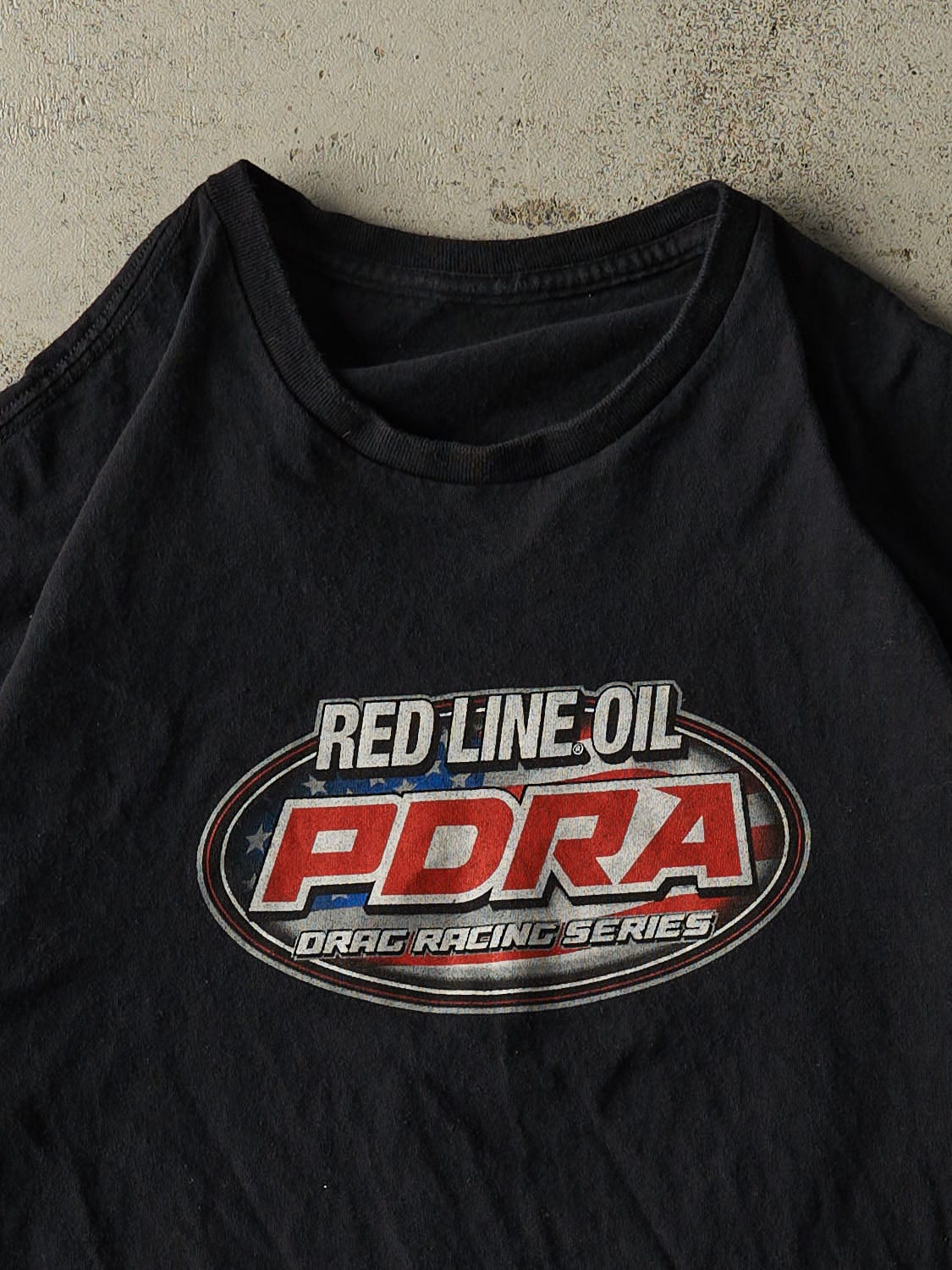 Vintage Y2K Black PDRA Drag Racing Tee (L) - Image 3