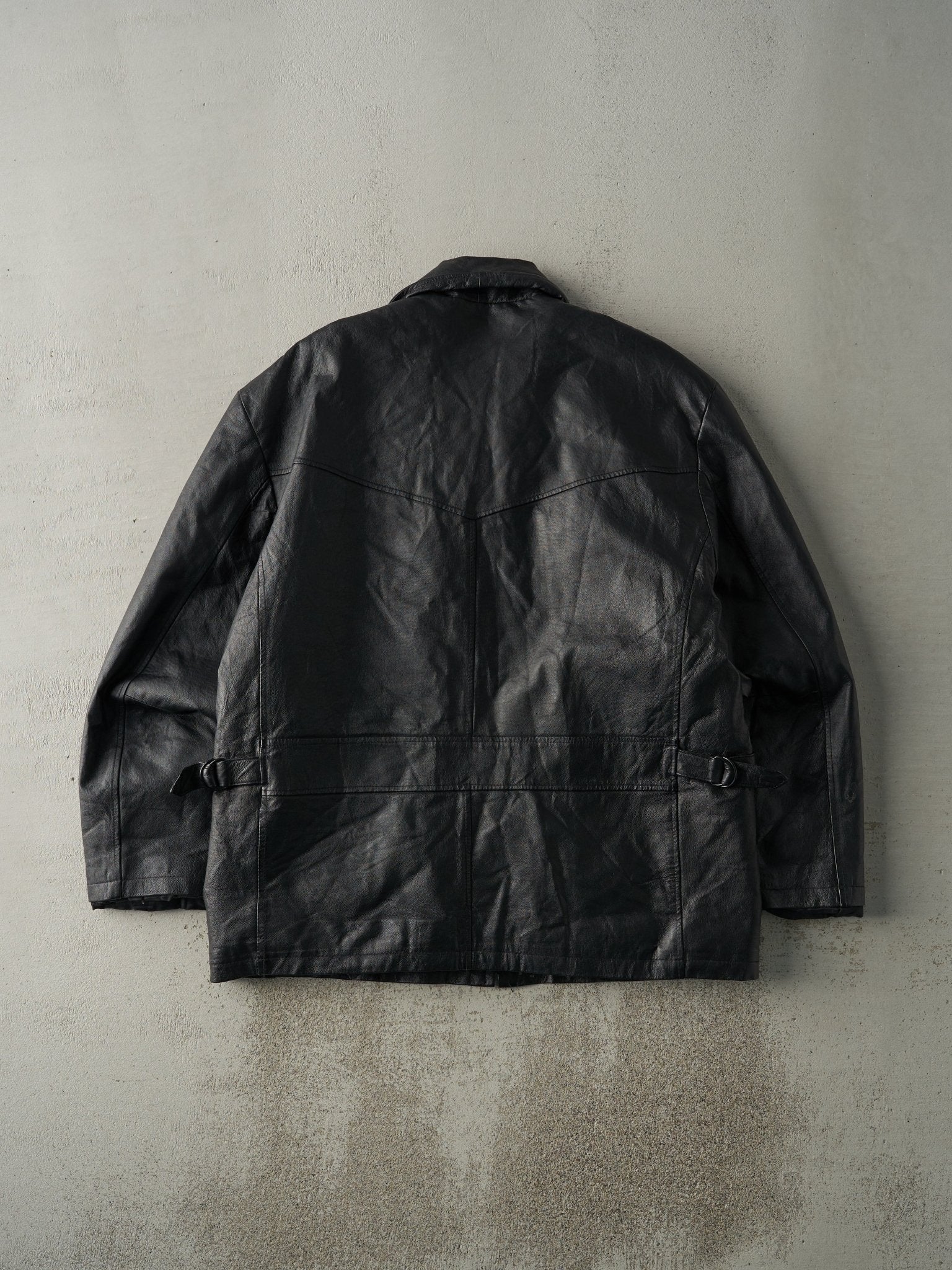 Vintage Y2K Black Pelle Cuir Leather Jacket (M/L) - Image 2