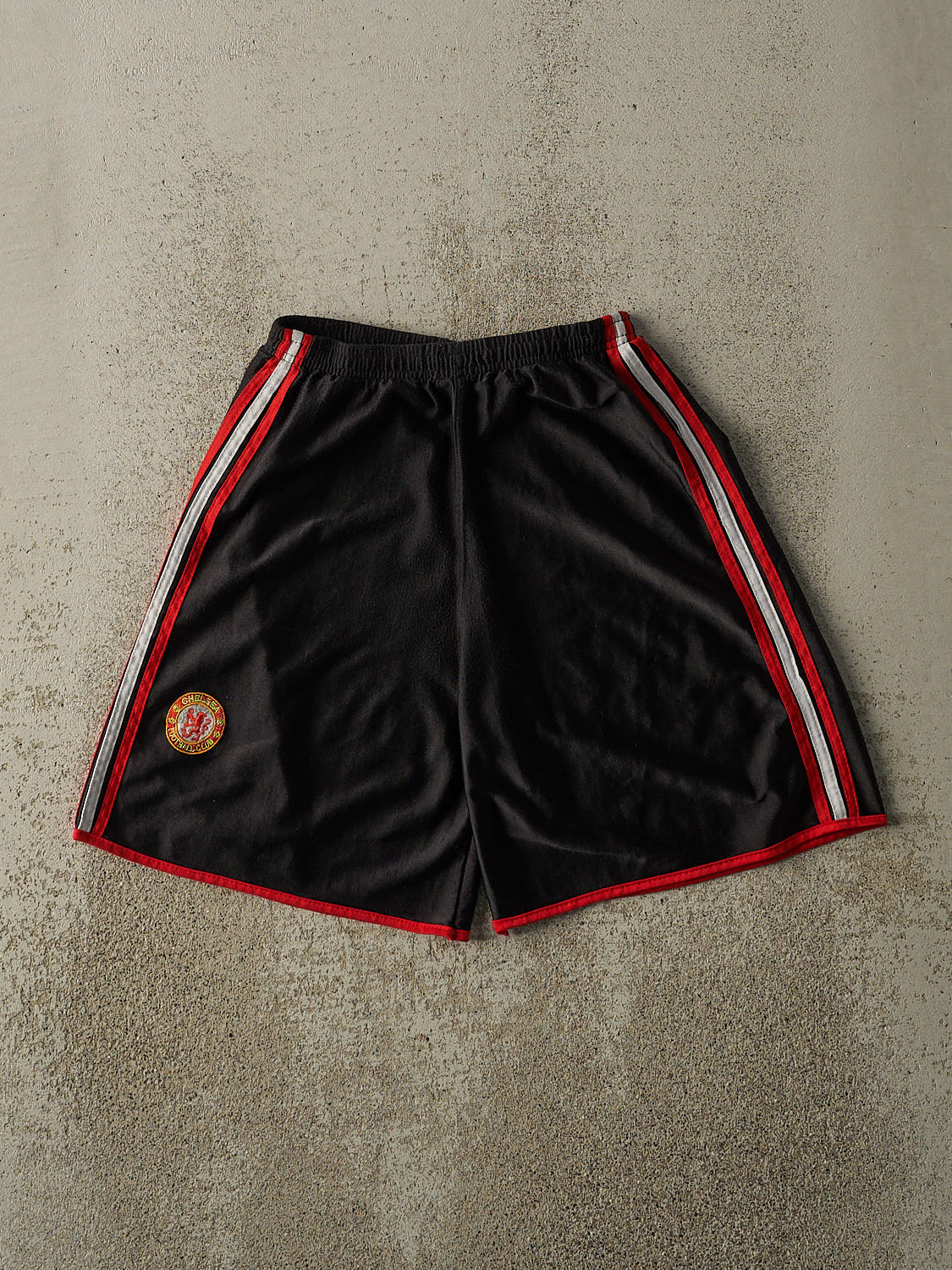 Vintage Y2K Black & Red Chelsea Football Club Shorts (22.5x7)