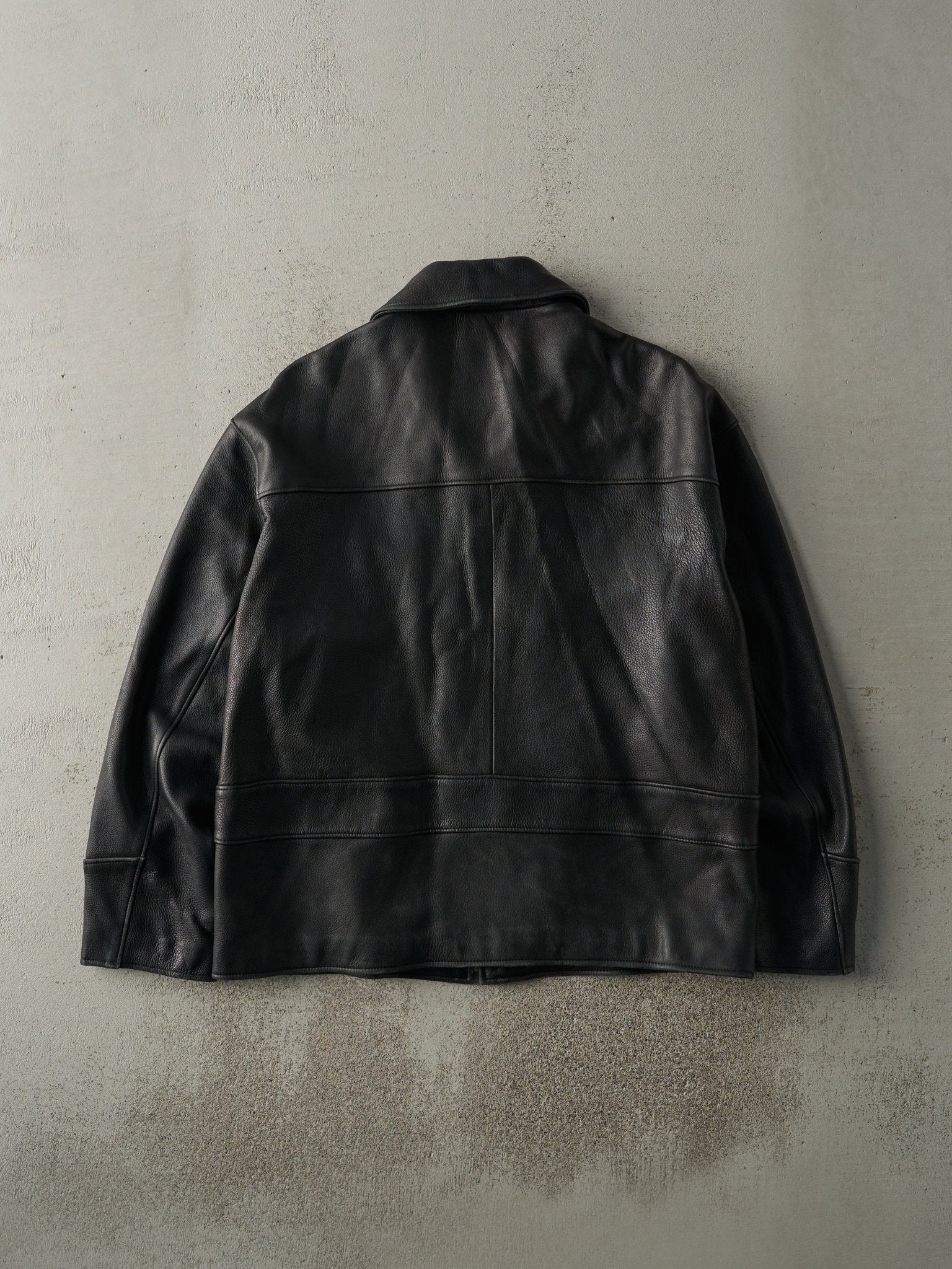 Vintage 90s Black Roots Leather Jacket (L/XL) - Image 3