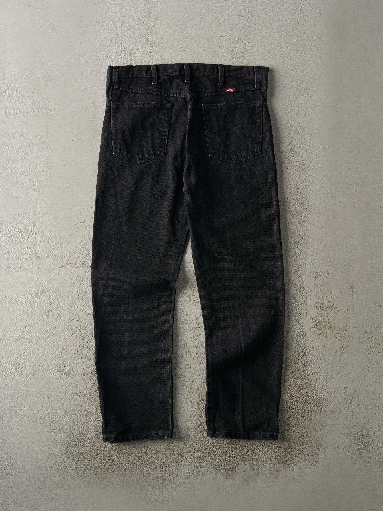 Vintage Y2K Black Rustler Denim Pants (34x30) - Image 2