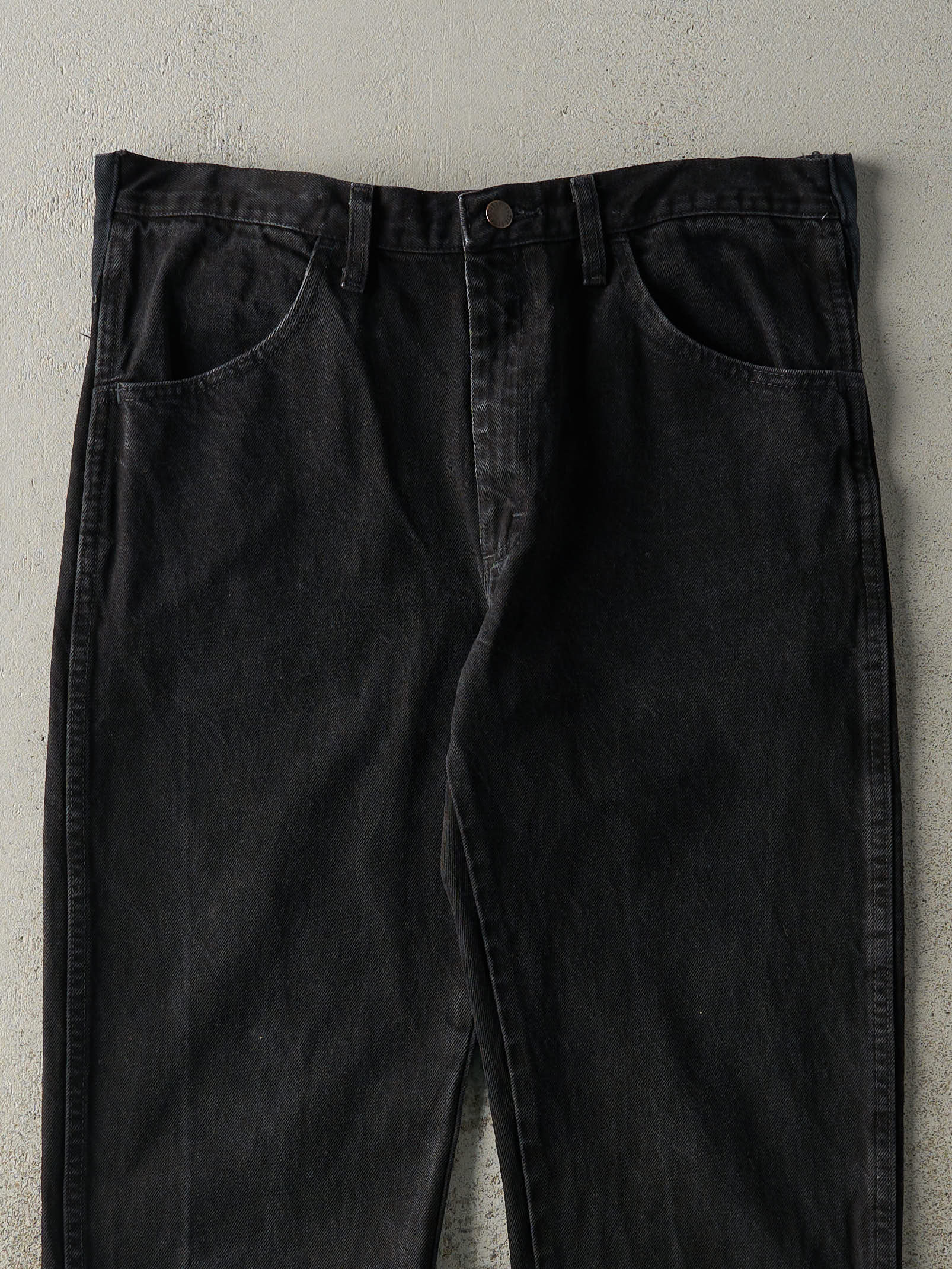 Vintage Y2K Black Rustler Denim Pants (34x30) - Image 3