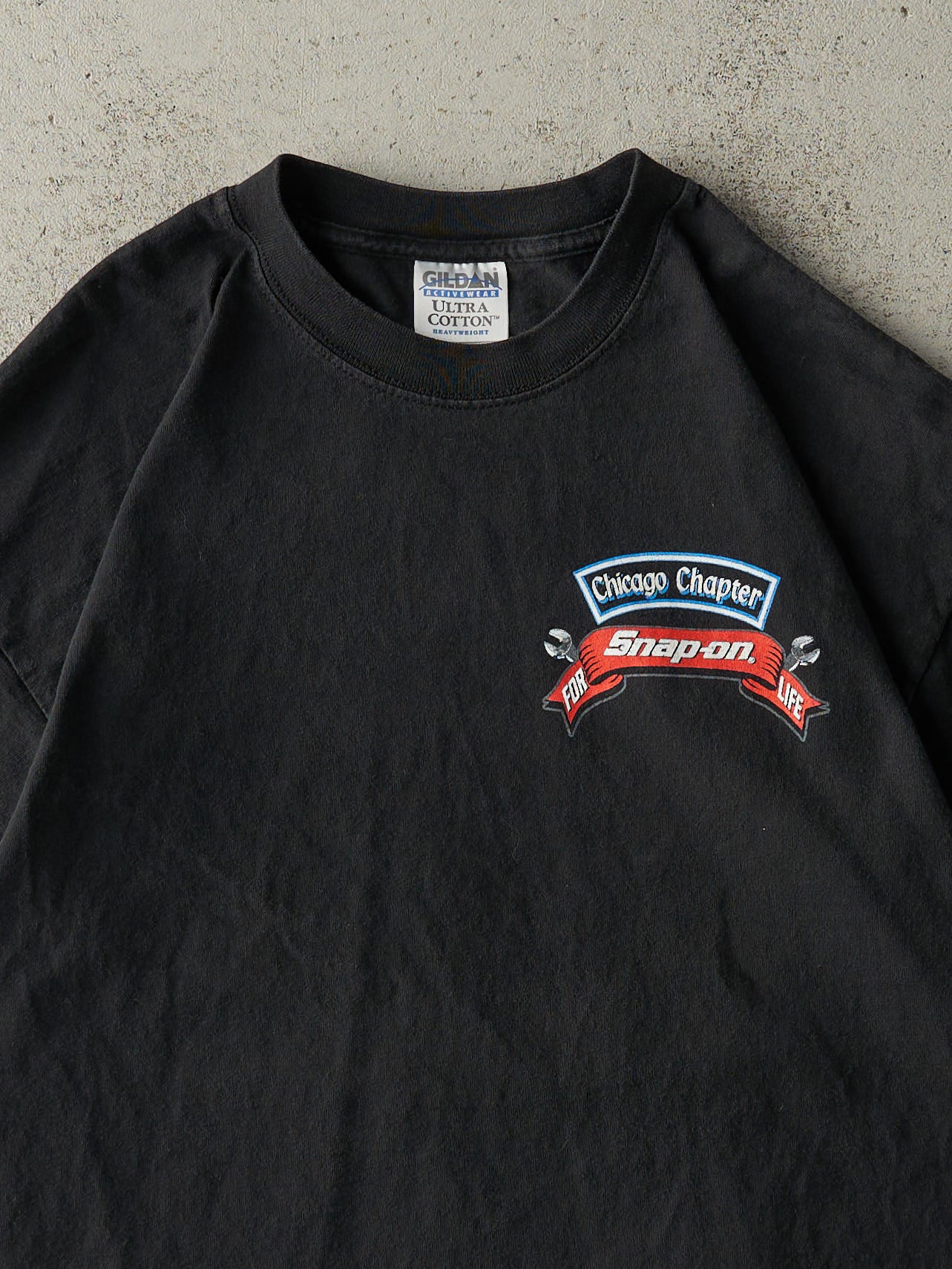 Vintage Y2K Black Snap-On Tools Tee (L) - Image 3