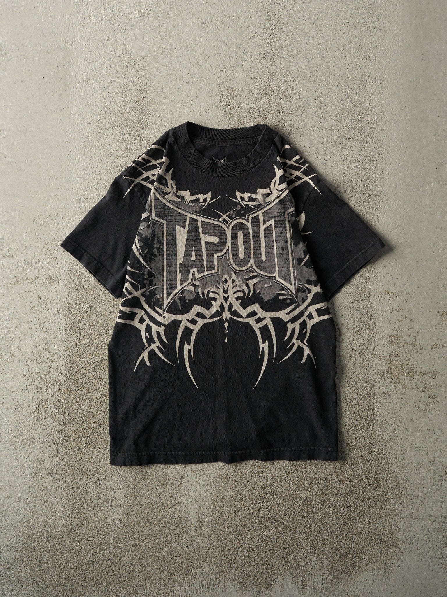 Vintage Y2K Black Tapout Tee (XS)
