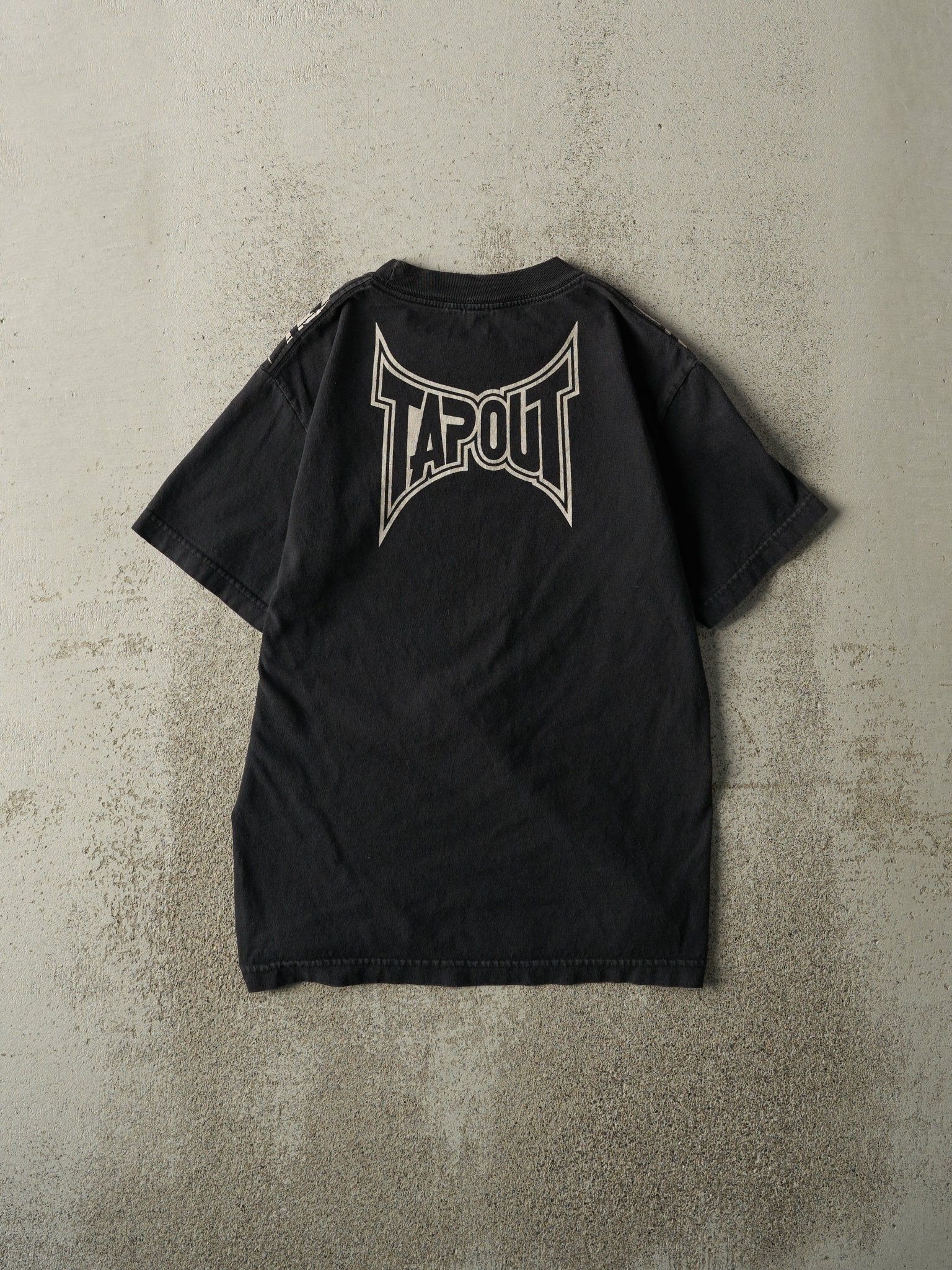 Vintage Y2K Black Tapout Tee (XS) - Image 2