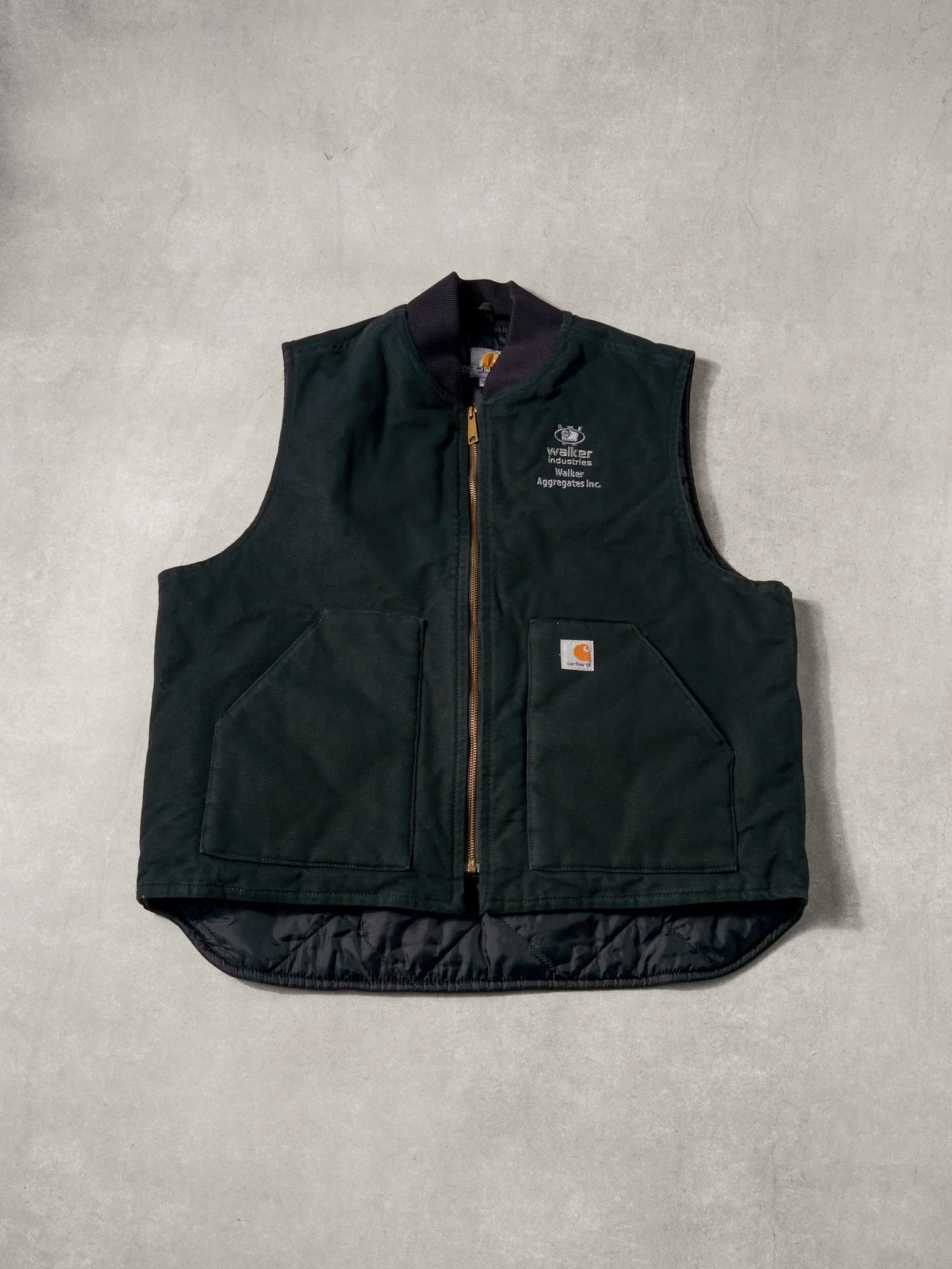 Vintage Y2k Black Walker Industries Carhartt Workwear Vest (L)