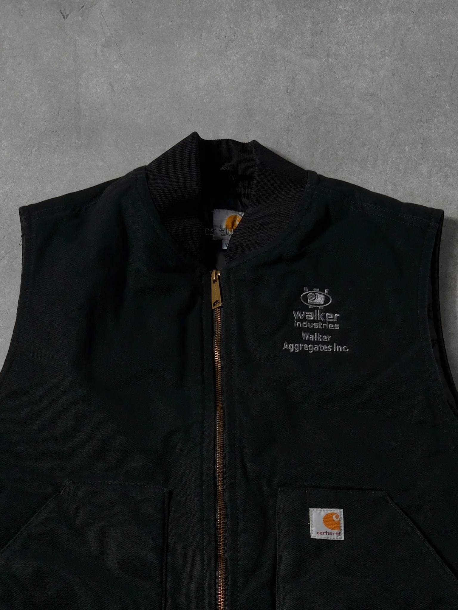 Vintage Y2k Black Walker Industries Carhartt Workwear Vest (L) - Image 3