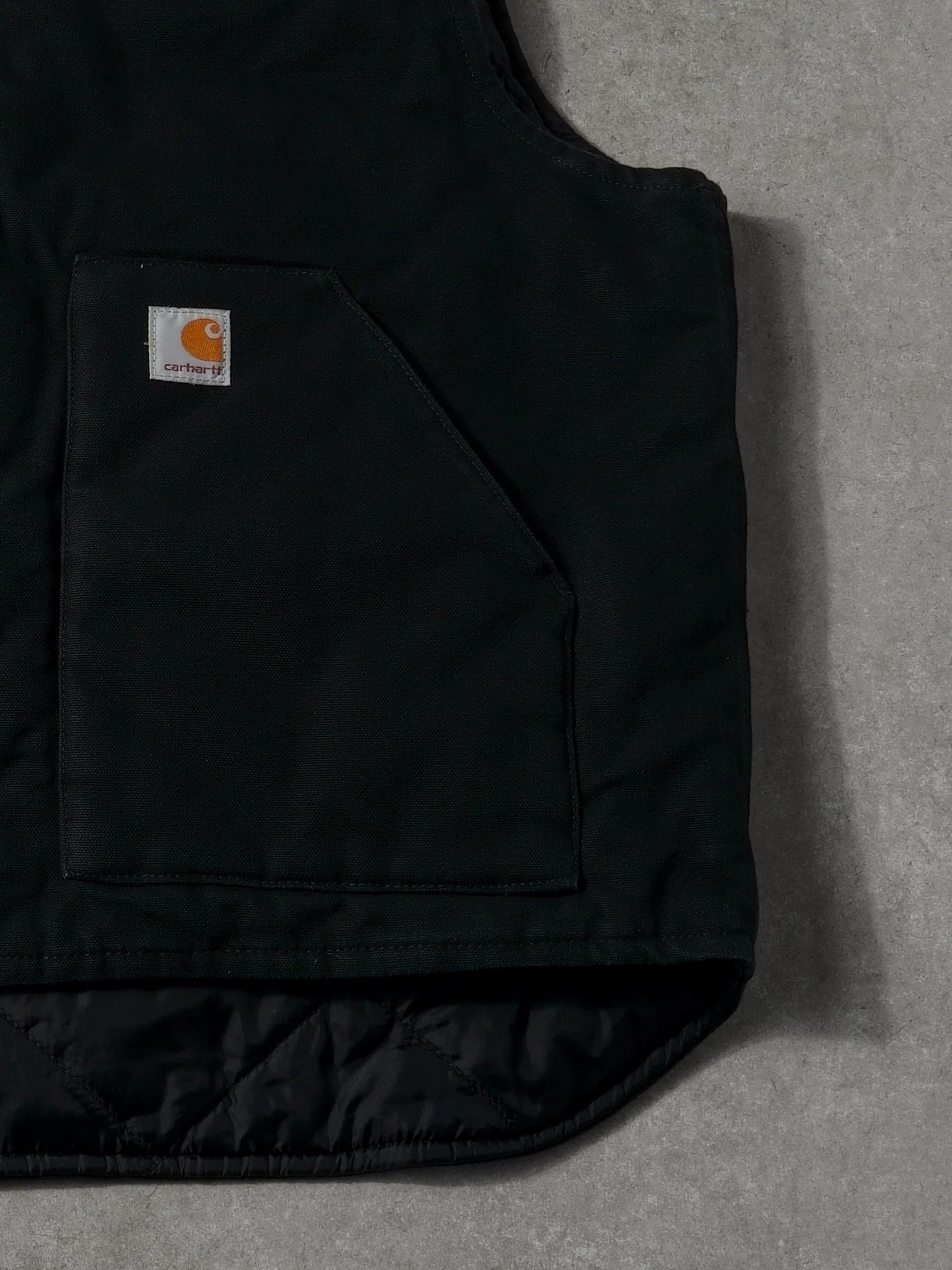 Vintage Y2k Black Walker Industries Carhartt Workwear Vest (L) - Image 5