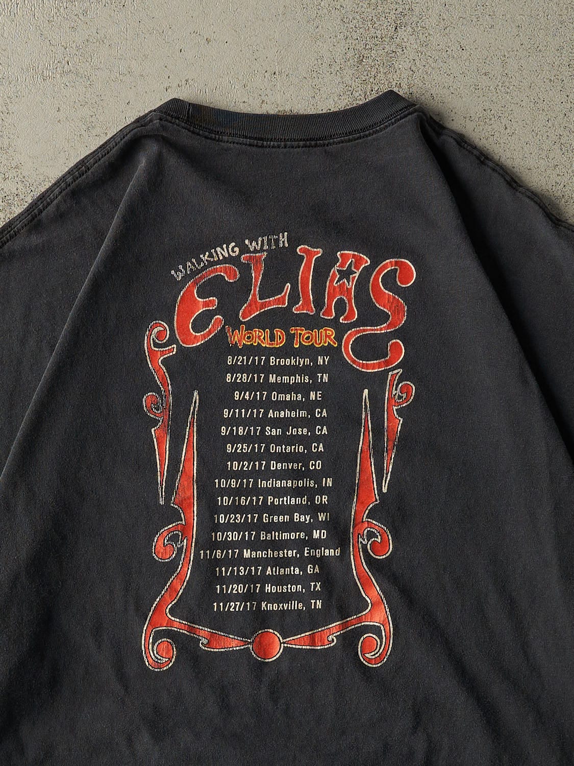 Vintage Y2K Black WWE Walking With Elias Tee (XL/XXL) - Image 4