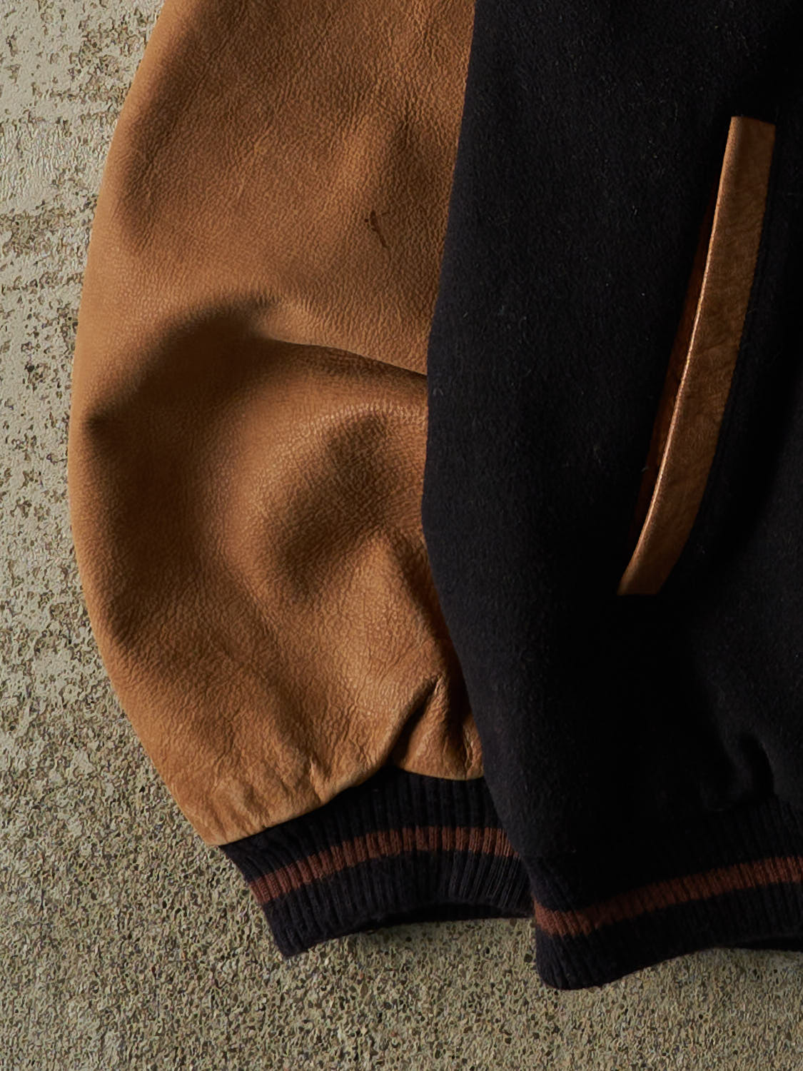Vintage Y2K Black Wool Varsity Jacket (XL/XXL) - Image 3