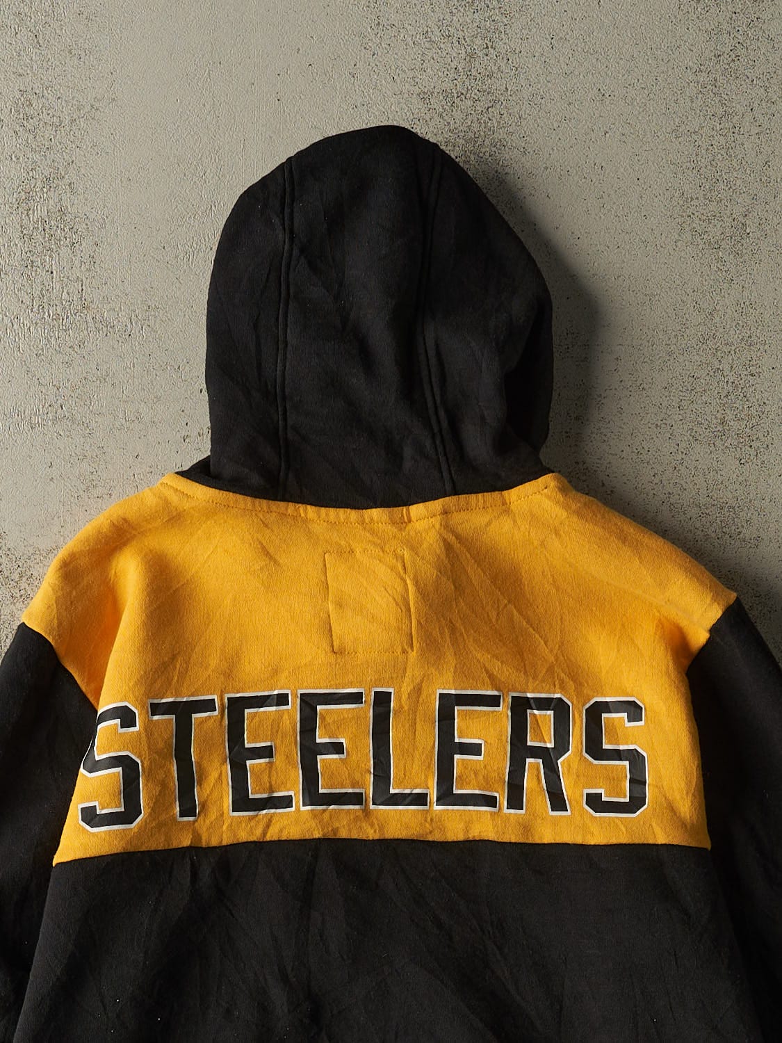 Vintage Y2K Black & Yellow Pittsburgh Steelers Hoodie (L) - Image 4