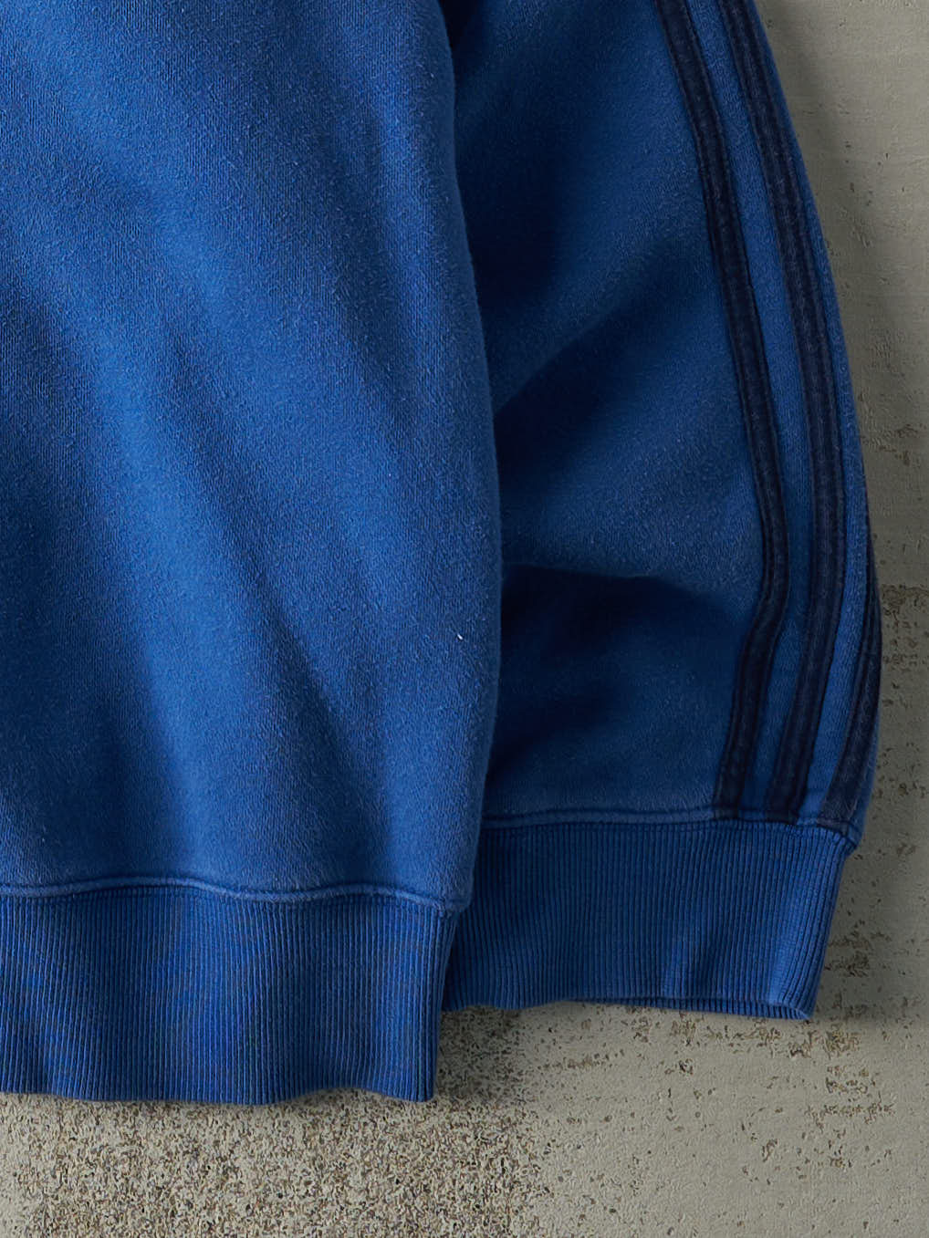 Vintage Y2K Blue Adidas Quarter Zip Sweatshirt (L/XL) - Image 3