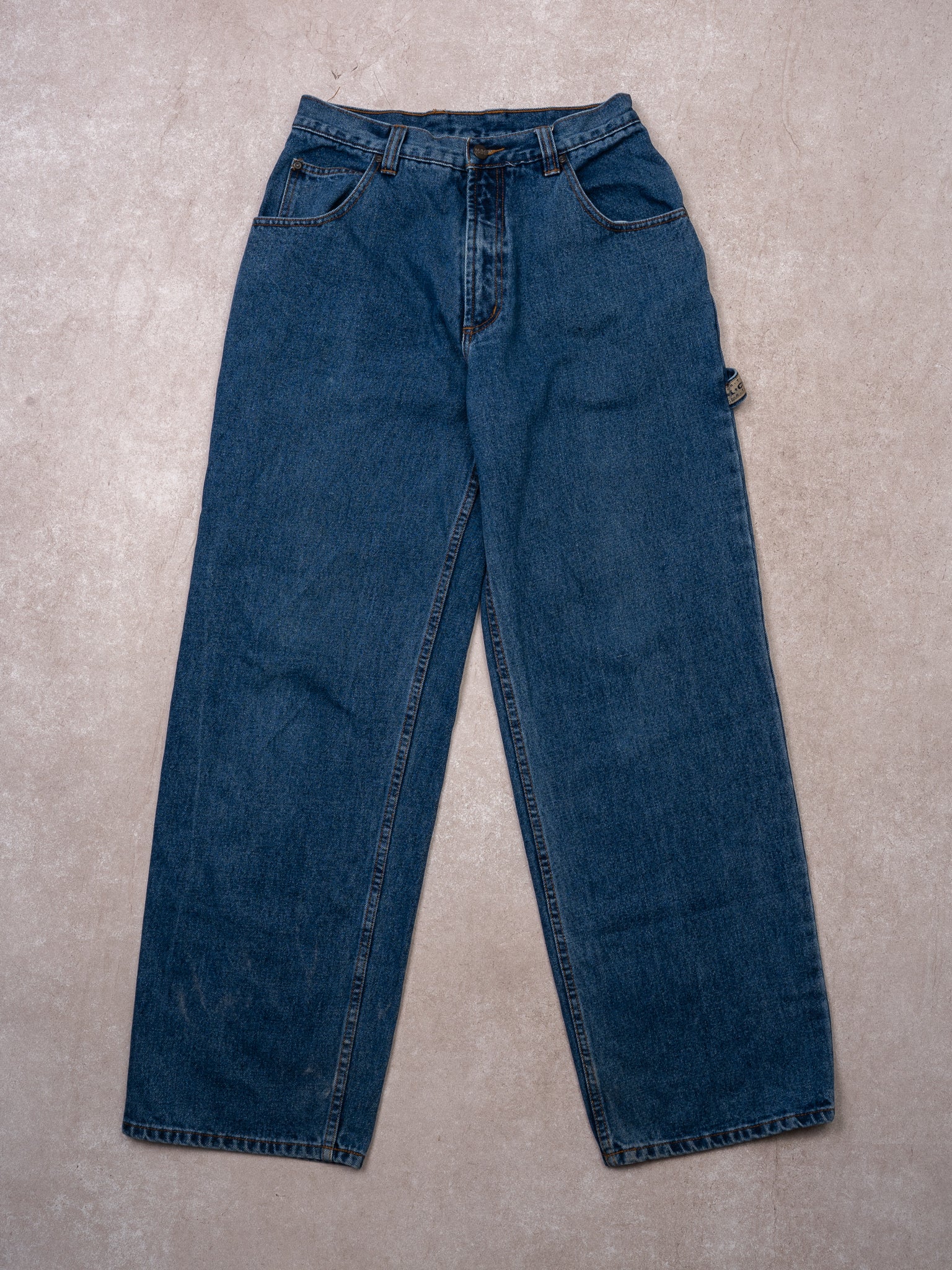 Vintage Y2K Blue Baggy Max Sport Cargo Pants (28 x 30)