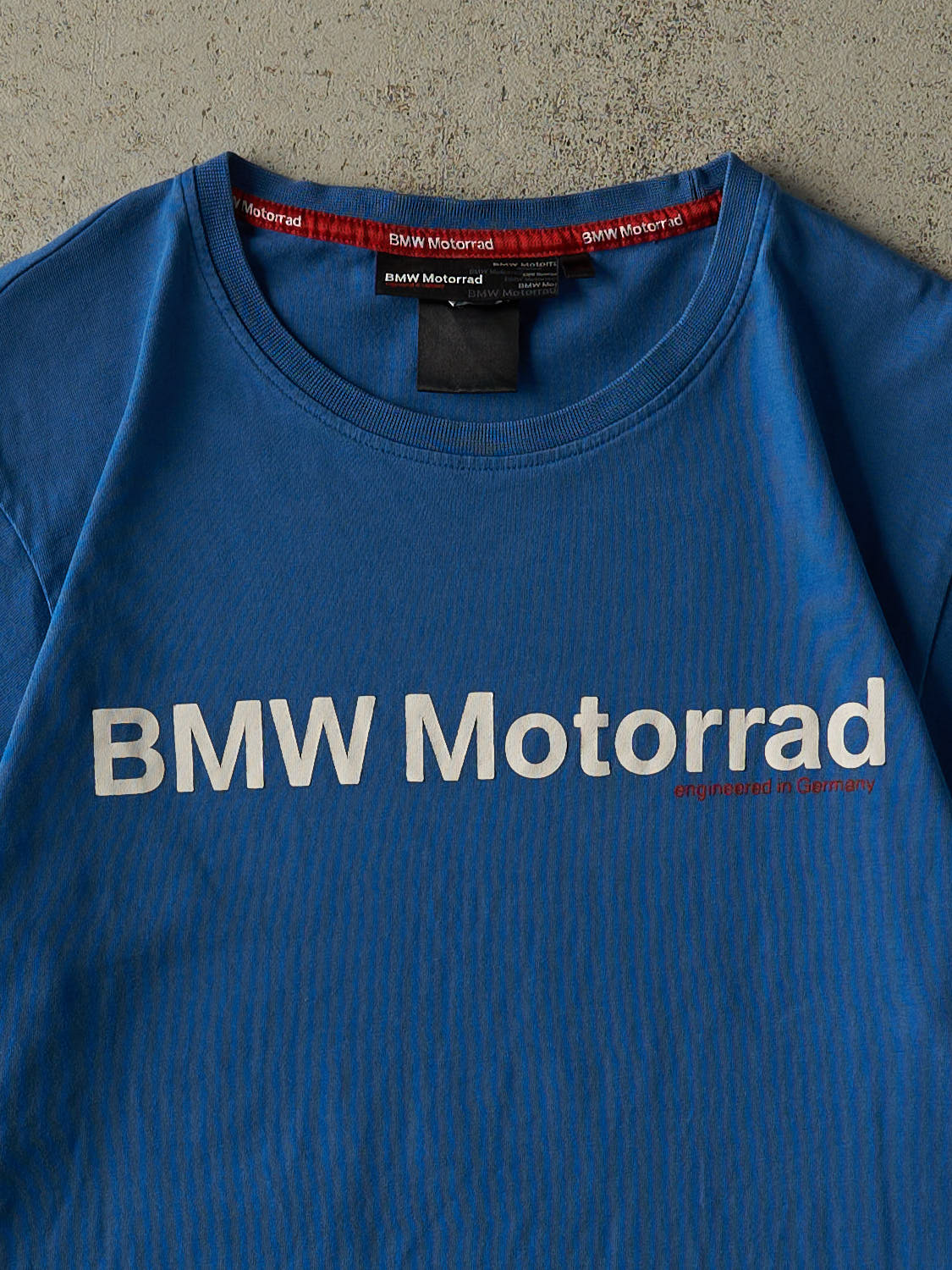 Vintage Y2K Blue BMW Motorrad Tee (S) - Image 2