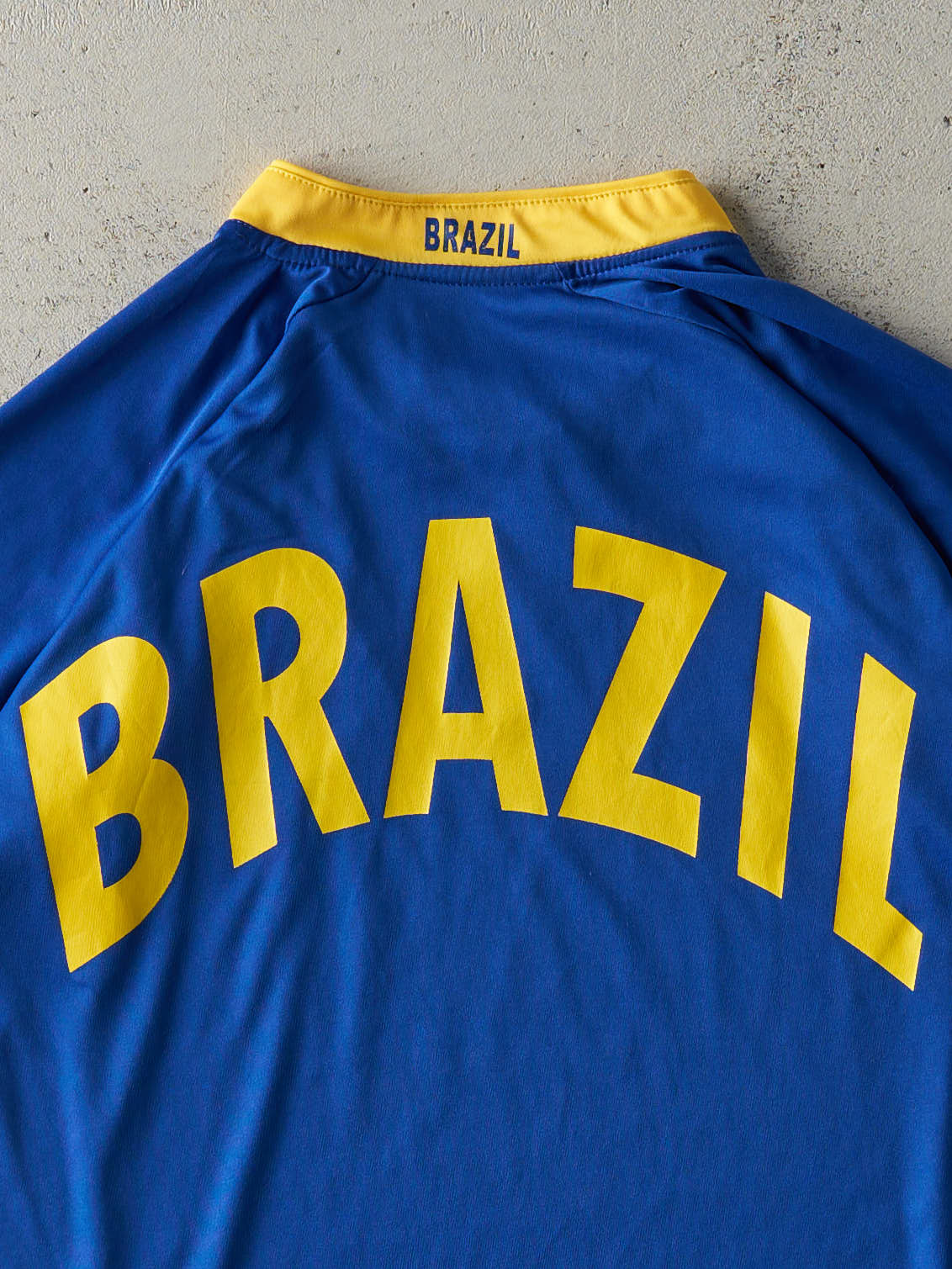 Vintage Y2K Blue Brazil Soccer Jersey (M) - Image 6