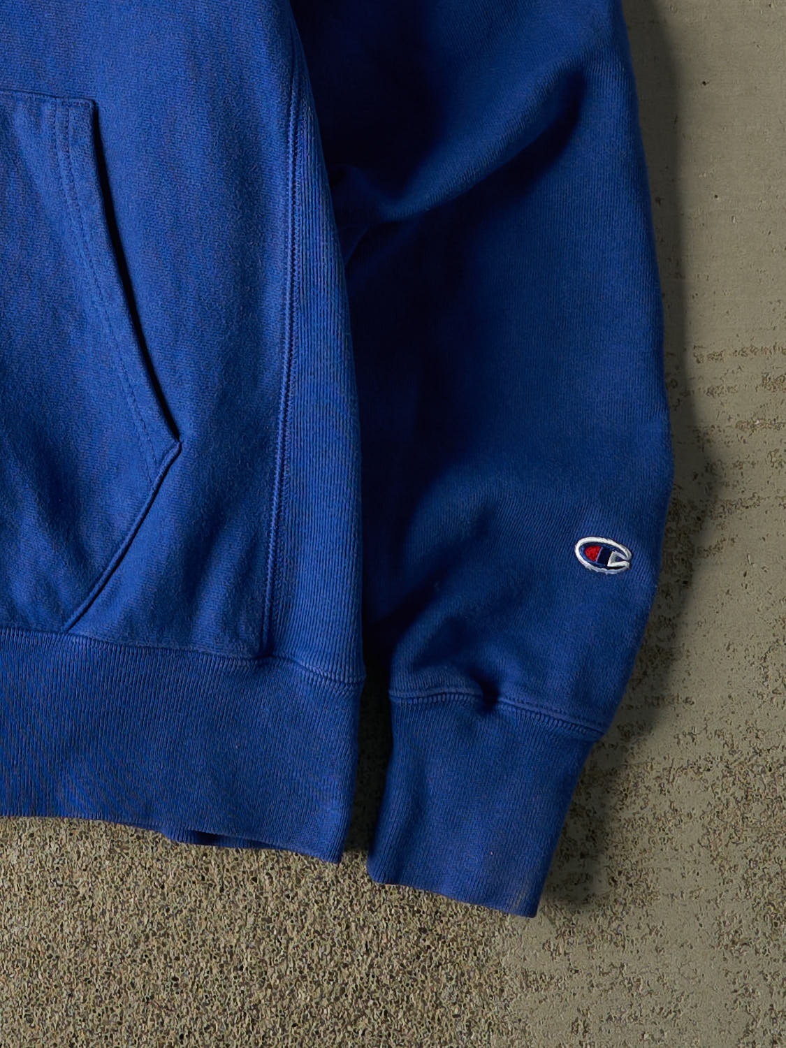 Vintage Y2K Blue Champion Reverse Weave University of Pittsburgh Hoodie (L/XL) - Image 4