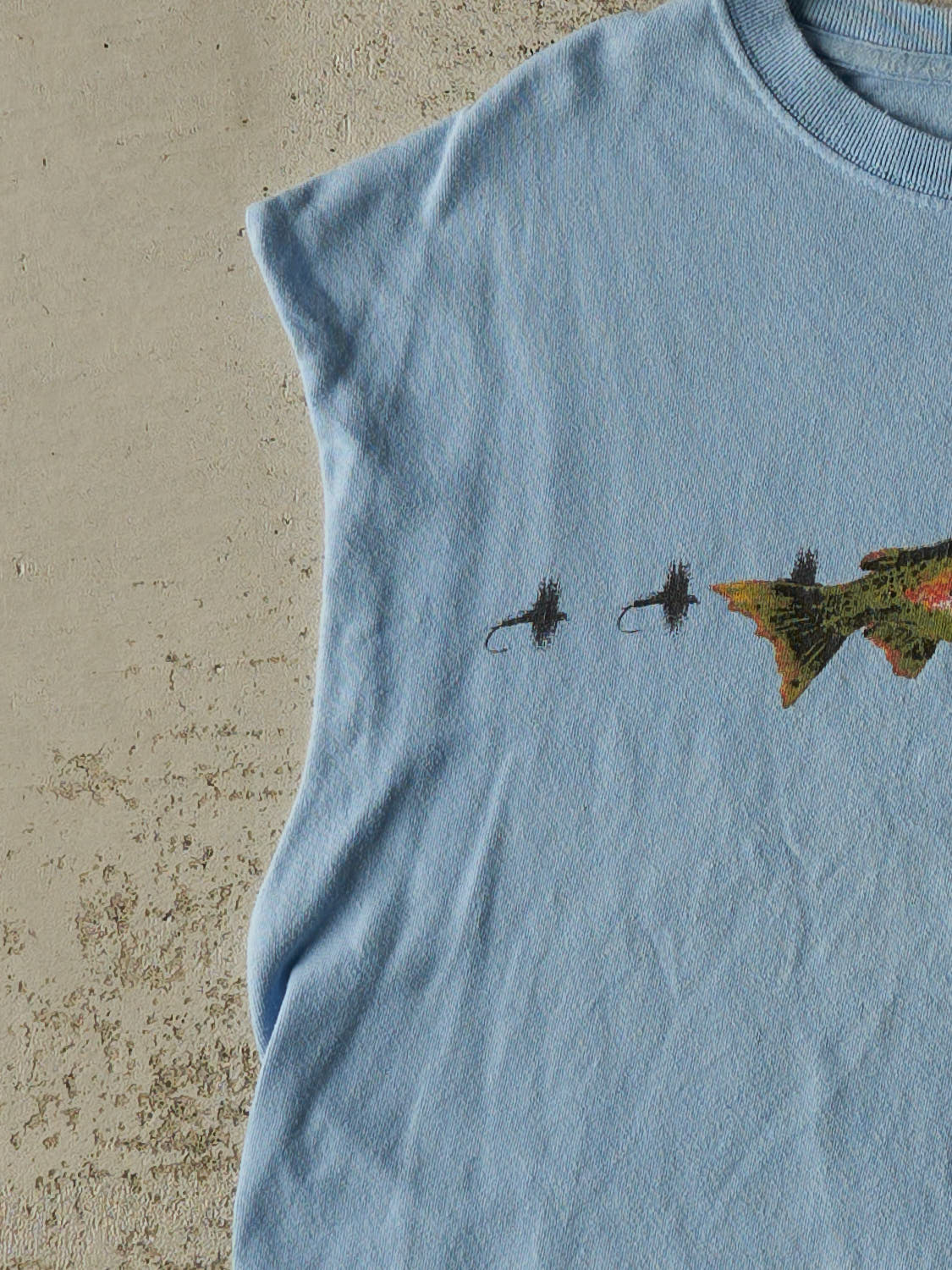Vintage Y2K Blue Fishing Tank (M) - Image 3