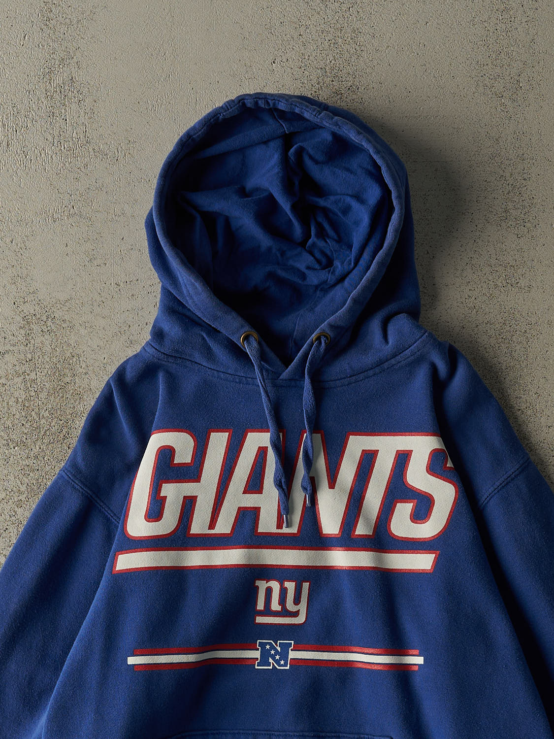 Vintage Y2K Blue New York Giants NFL Hoodie (M) - Image 2