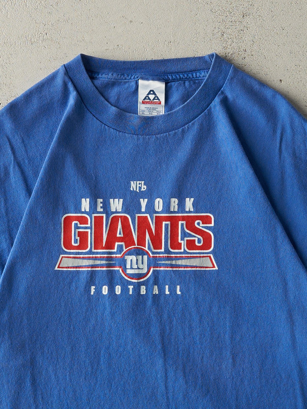 Vintage Y2K Blue New York Giants Tee (L) - Image 2