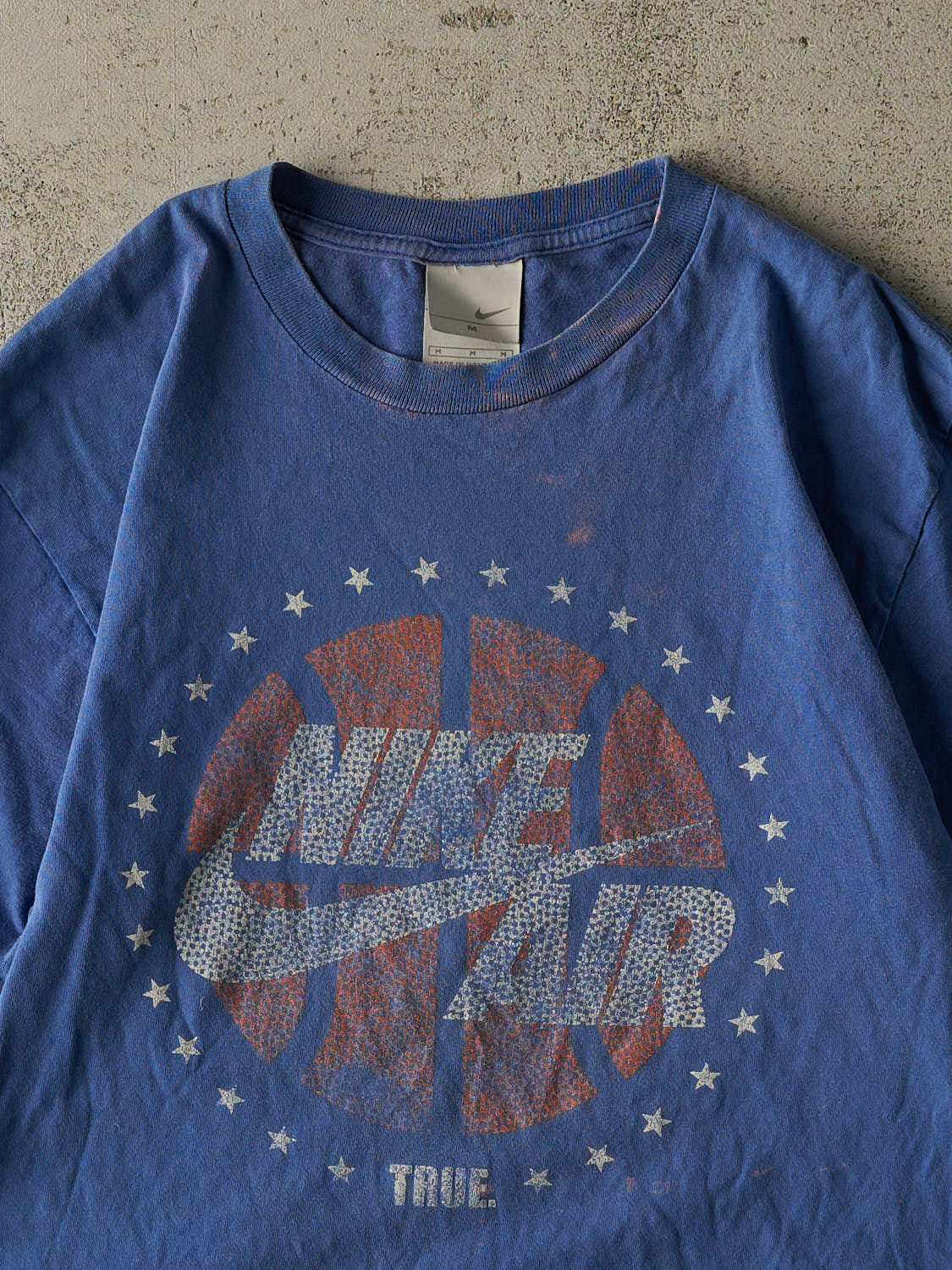Vintage Y2K Blue Nike Air Tee (S/M) - Image 2