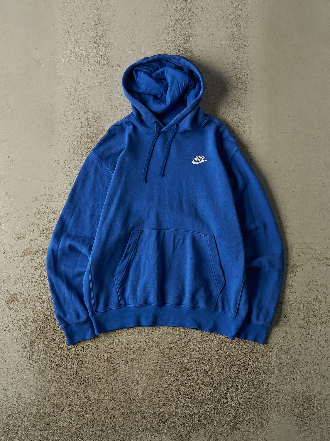 Vintage Y2K Blue Nike Embroidered Hoodie (M)