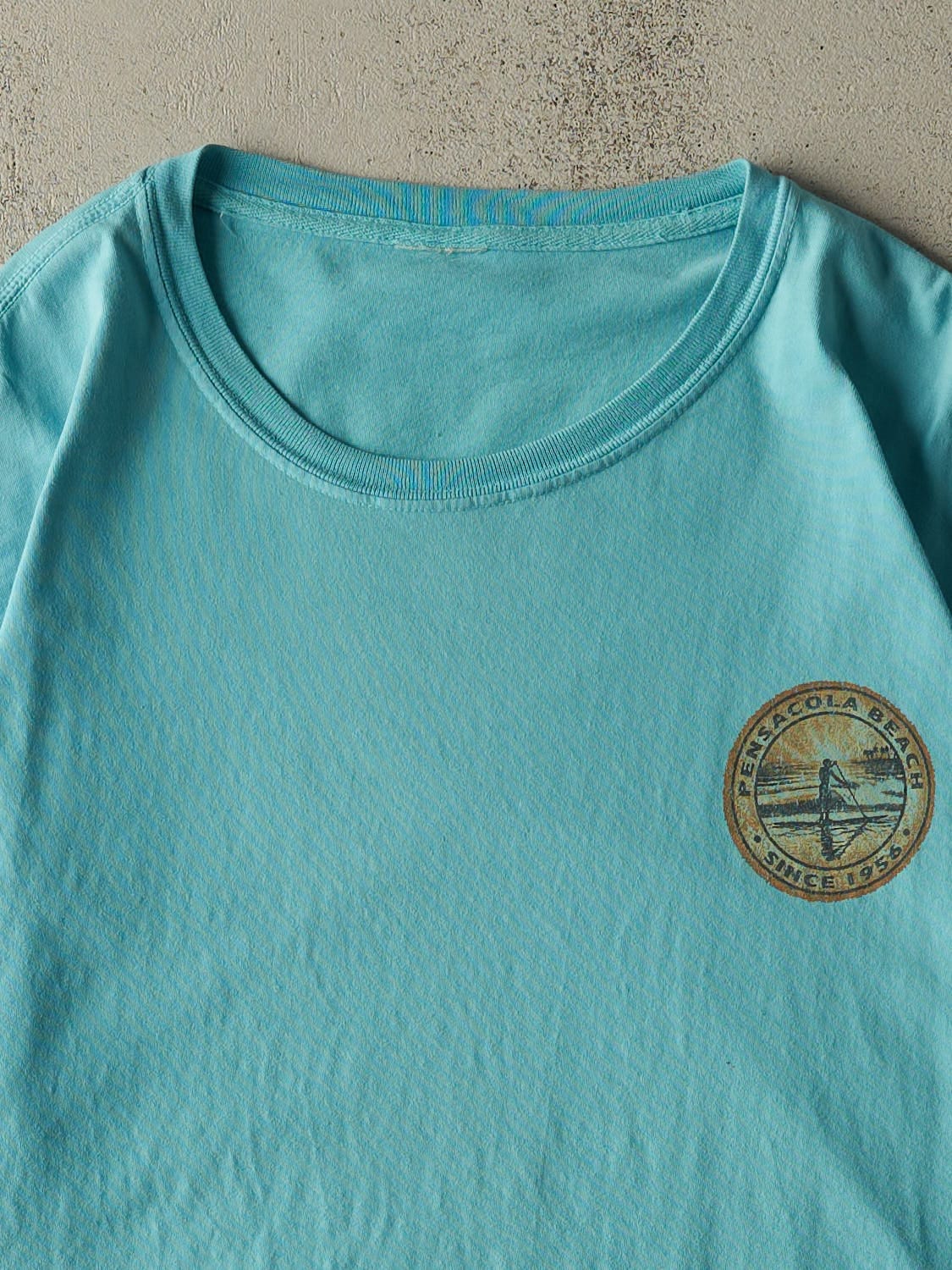 Vintage Y2K Blue Pensacola Beach FL Tee (XL/XXL) - Image 3
