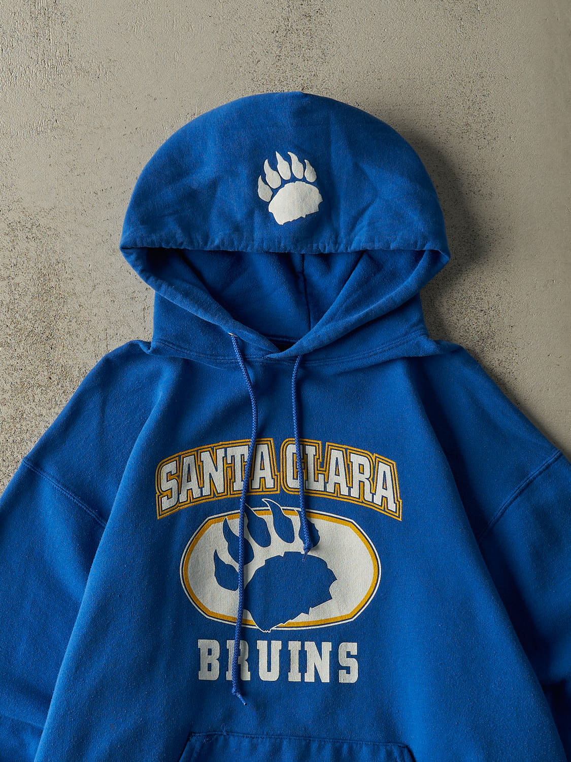 Vintage Y2K Blue Santa Clara Bruins Hoodie (L/XL) - Image 4