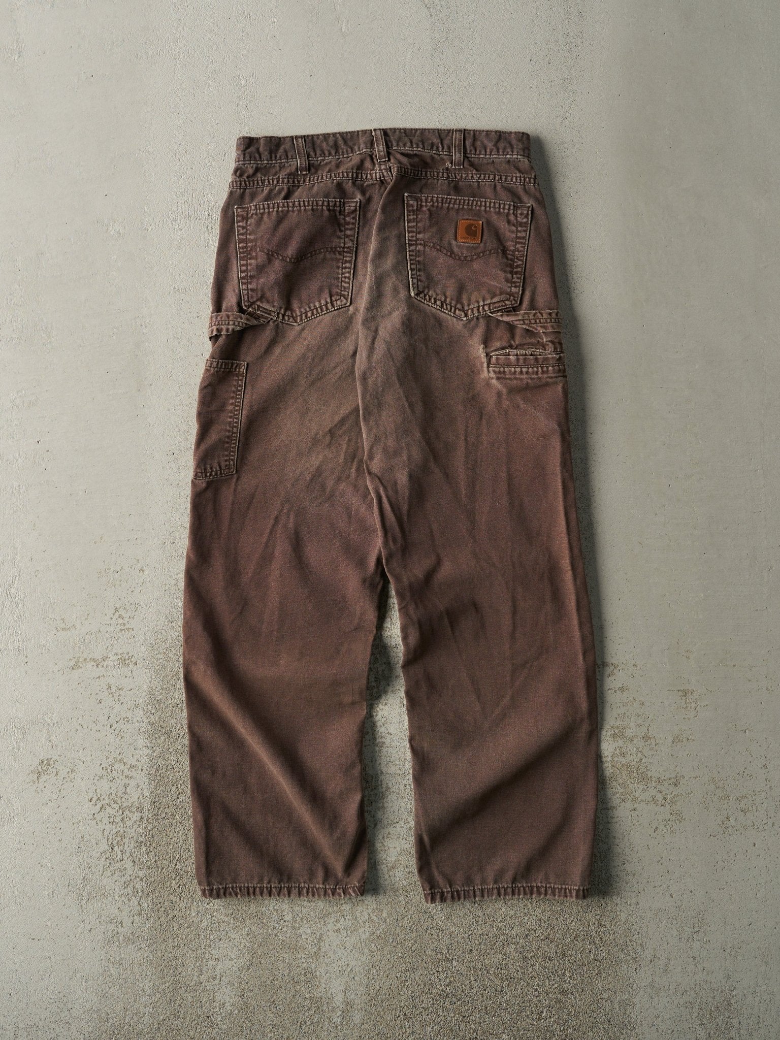 Vintage Y2K Brown Carhartt Lightweight Carpenter Pants (32x30.5) - Image 3