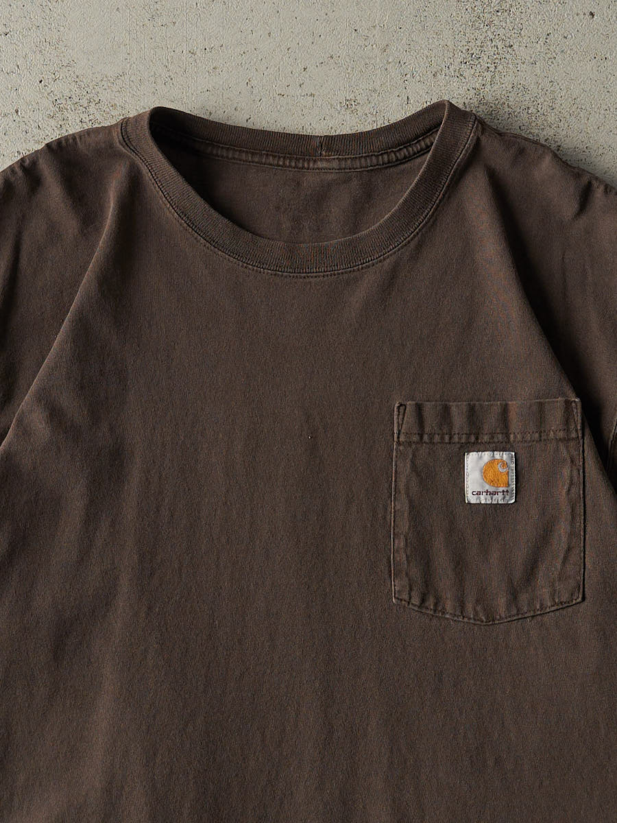 Vintage Y2K Brown Carhartt Pocket Tee (XL/XXL) - Image 2