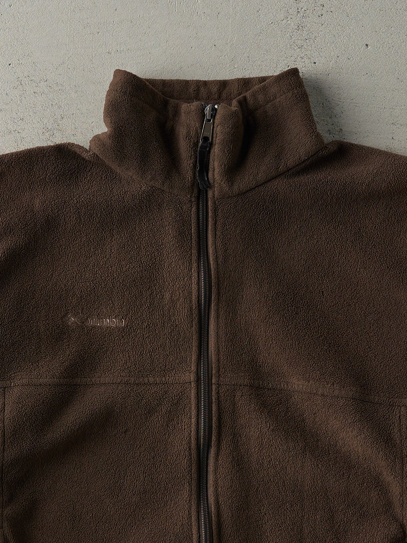 Vintage Y2K Brown Columbia Zip Up Fleece Sweater (L) - Image 2