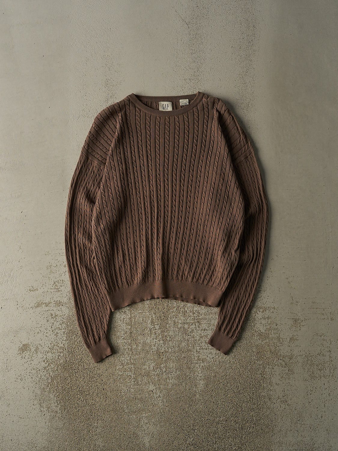 Vintage Y2K Brown Gap Cable Knit (M/L)