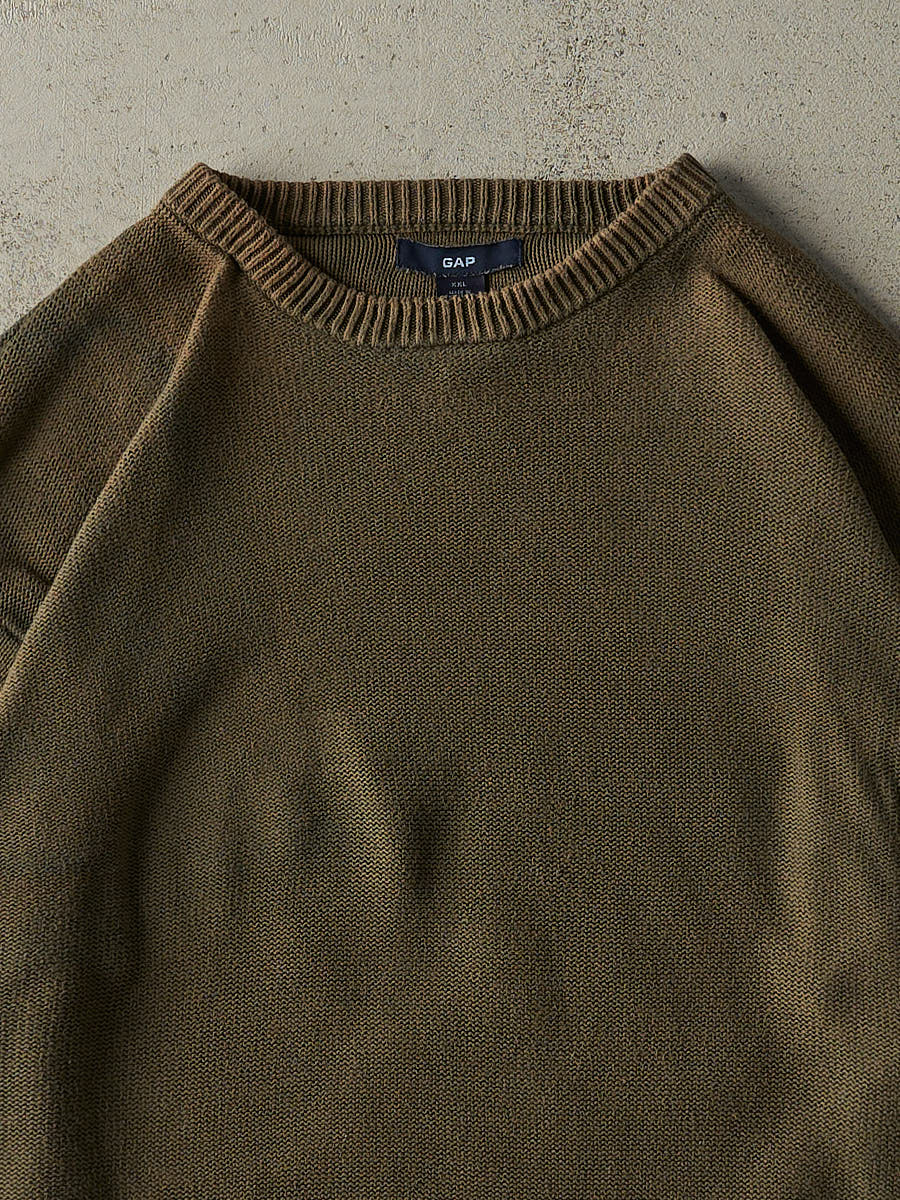 Vintage Y2K Brown Gap Knit Pullover (XL/XXL) - Image 4