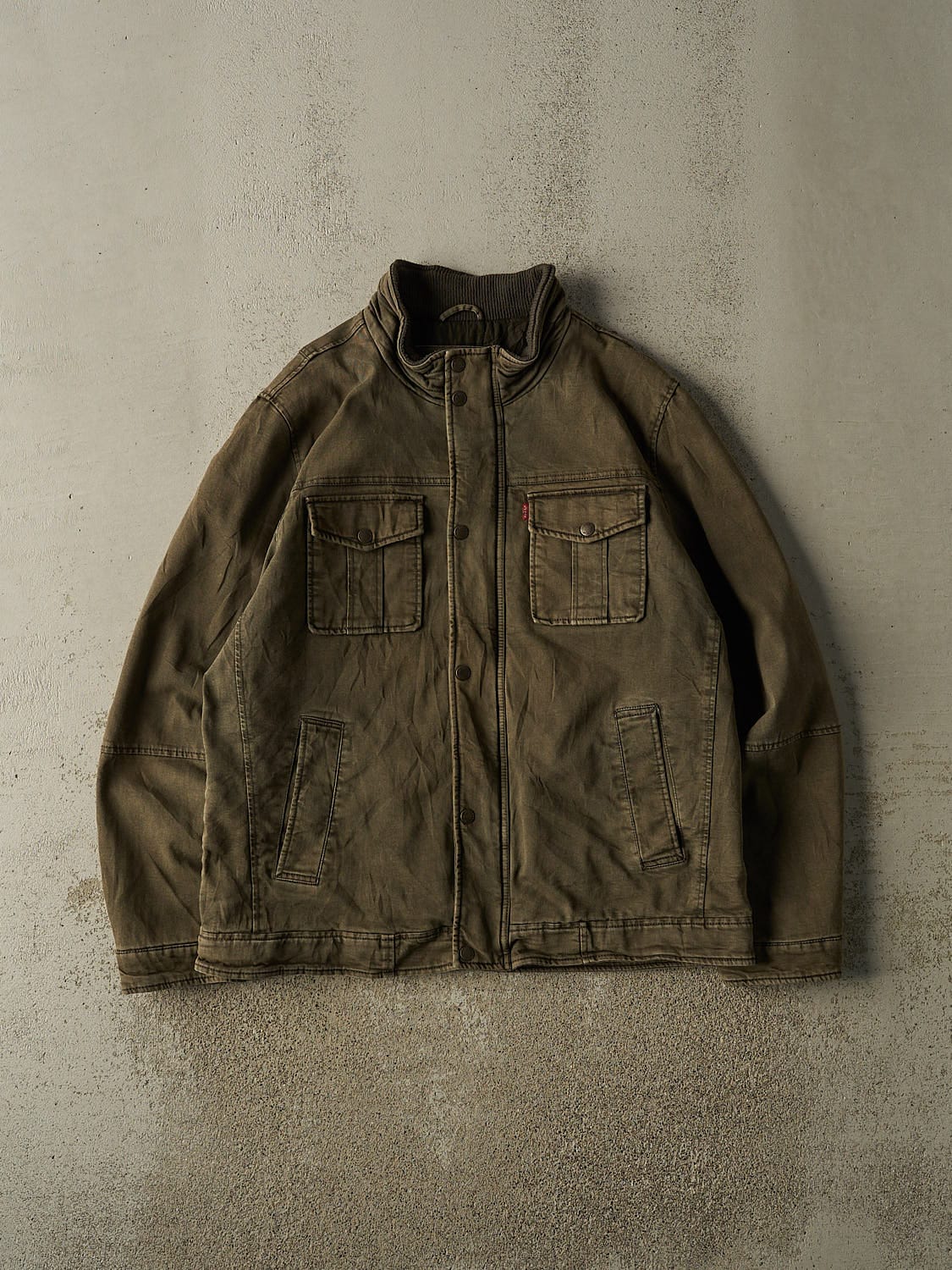 Vintage Y2K Brown Levi's Heavyweight Jacket (XL)
