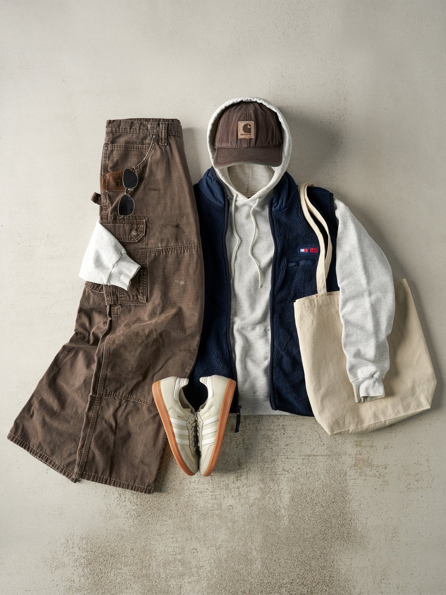 Vintage Y2K Brown Ripstop Wrangler Riggs Double Knee Carpenter Pants (37.5x30.5) - Image 2