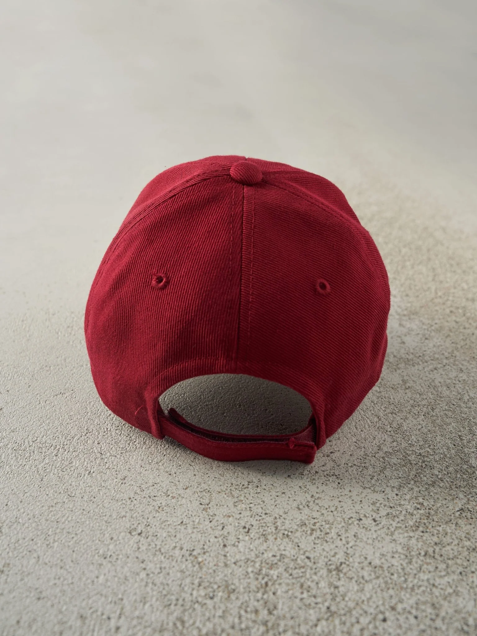 Vintage Y2K Burgundy San Fran 49ers Velcro Hat - Image 3
