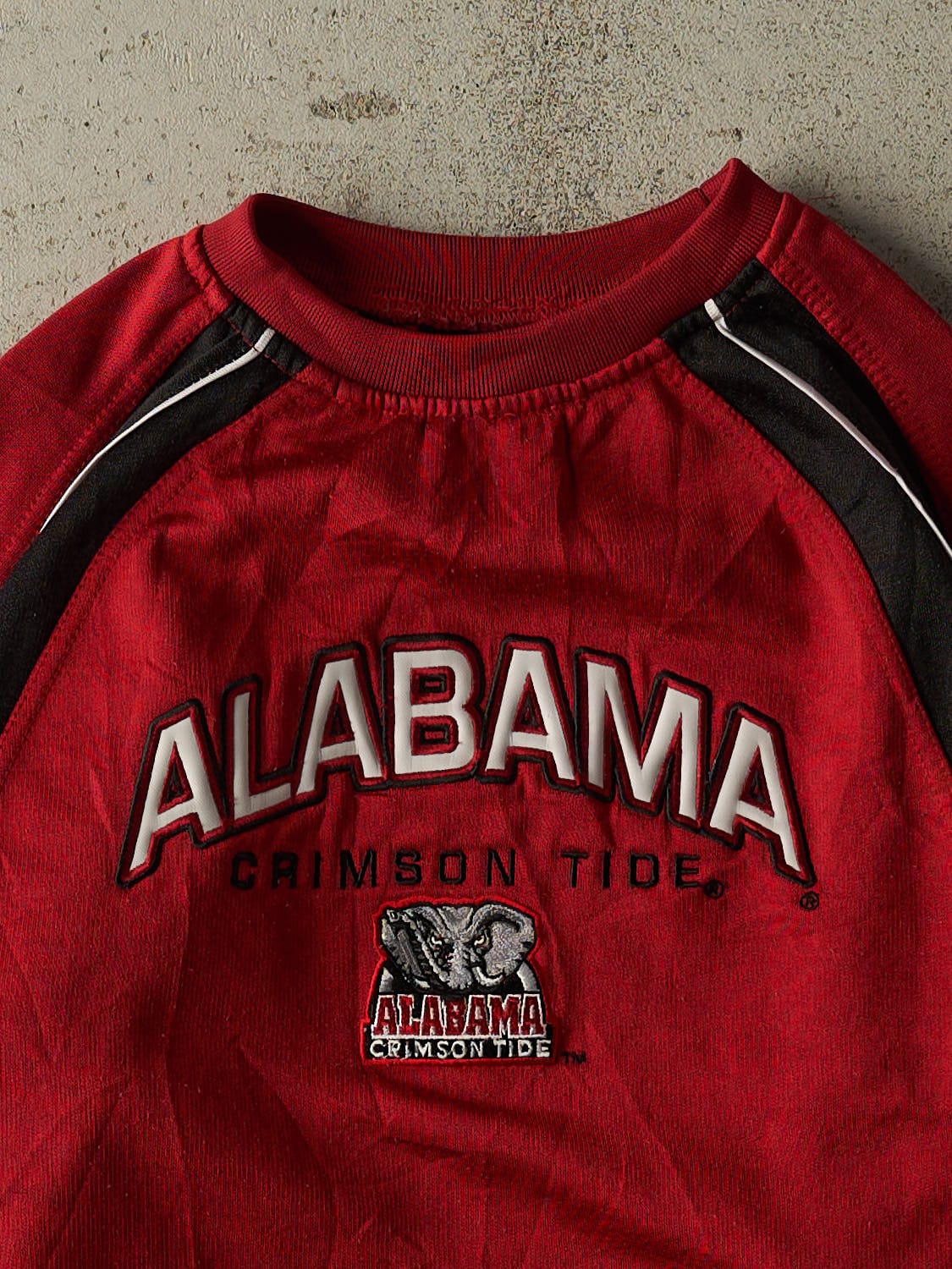 Vintage Y2K Burgundy Alabama Crimson Tide Polyester Crewneck (S/M) - Image 2