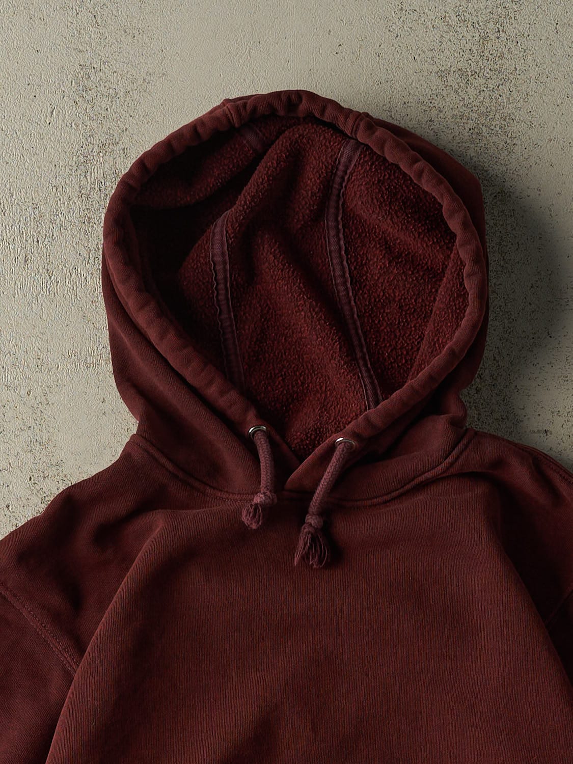 Vintage Y2K Burgundy Carhartt Hoodie (M) - Image 2