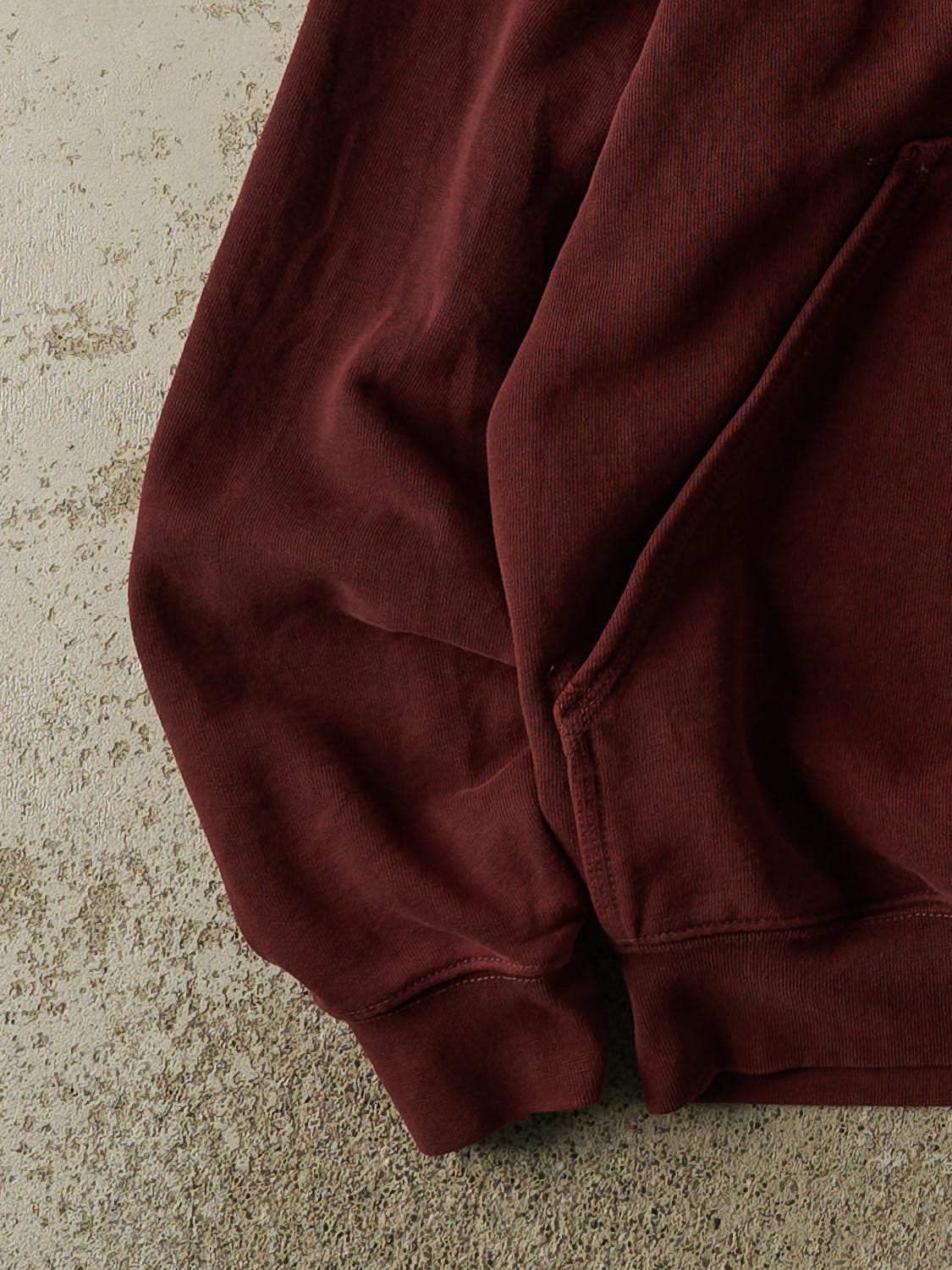Vintage Y2K Burgundy Carhartt Hoodie (M) - Image 4