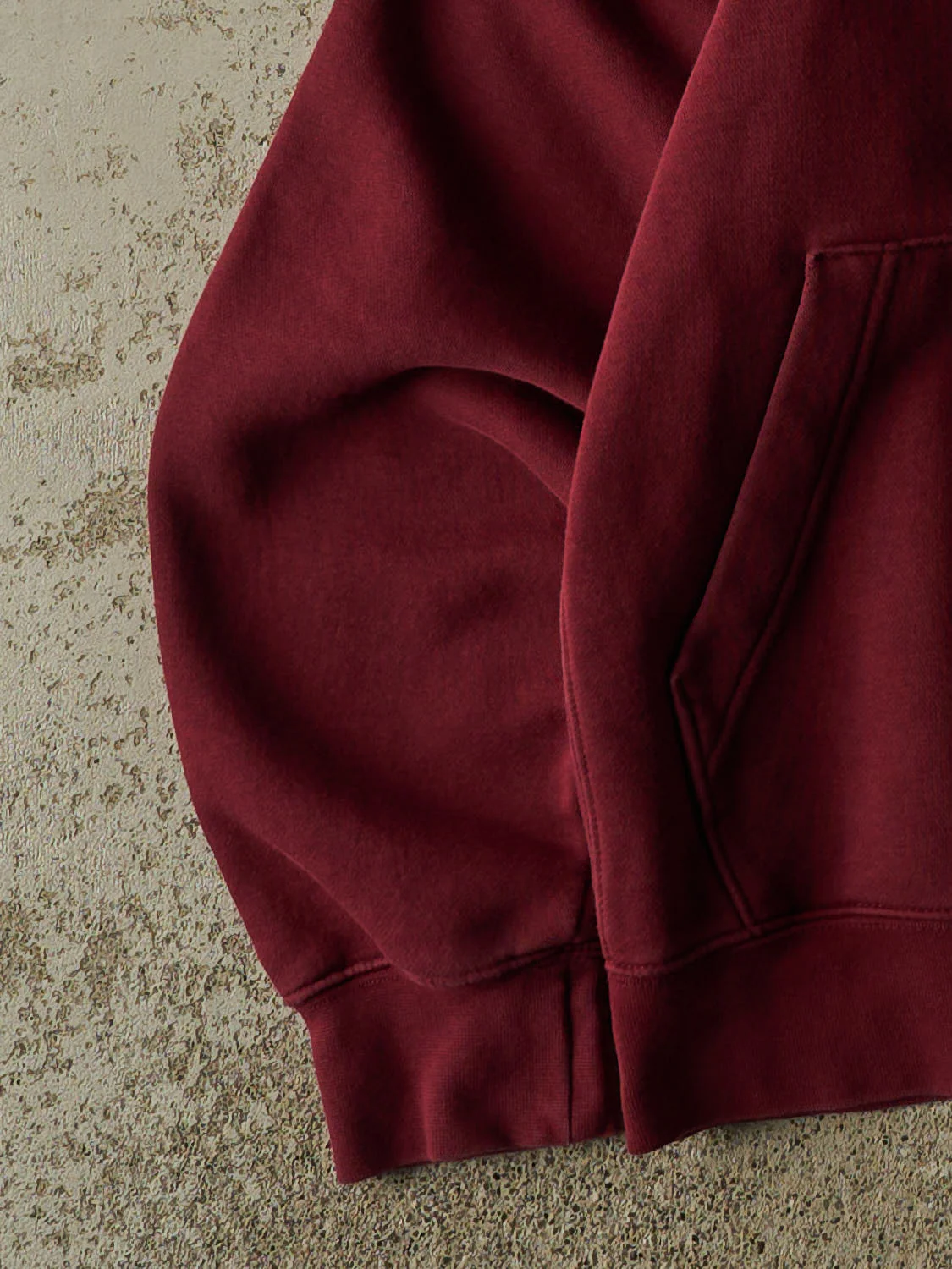 Vintage Y2K Burgundy Nike Embroidered Hoodie (S) - Image 3