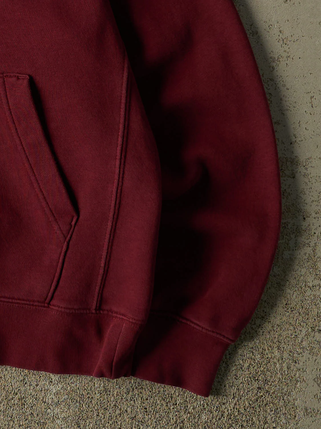 Vintage Y2K Burgundy Nike Embroidered Hoodie (S) - Image 4