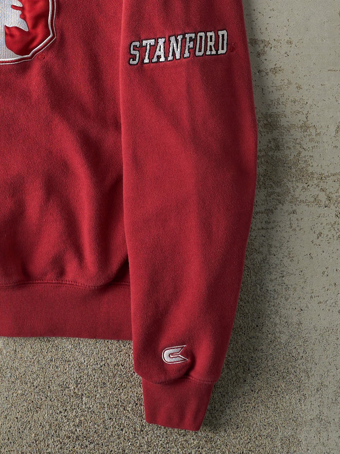 Vintage Y2K Burgundy Stanford University Crewneck (S/M) - Image 4
